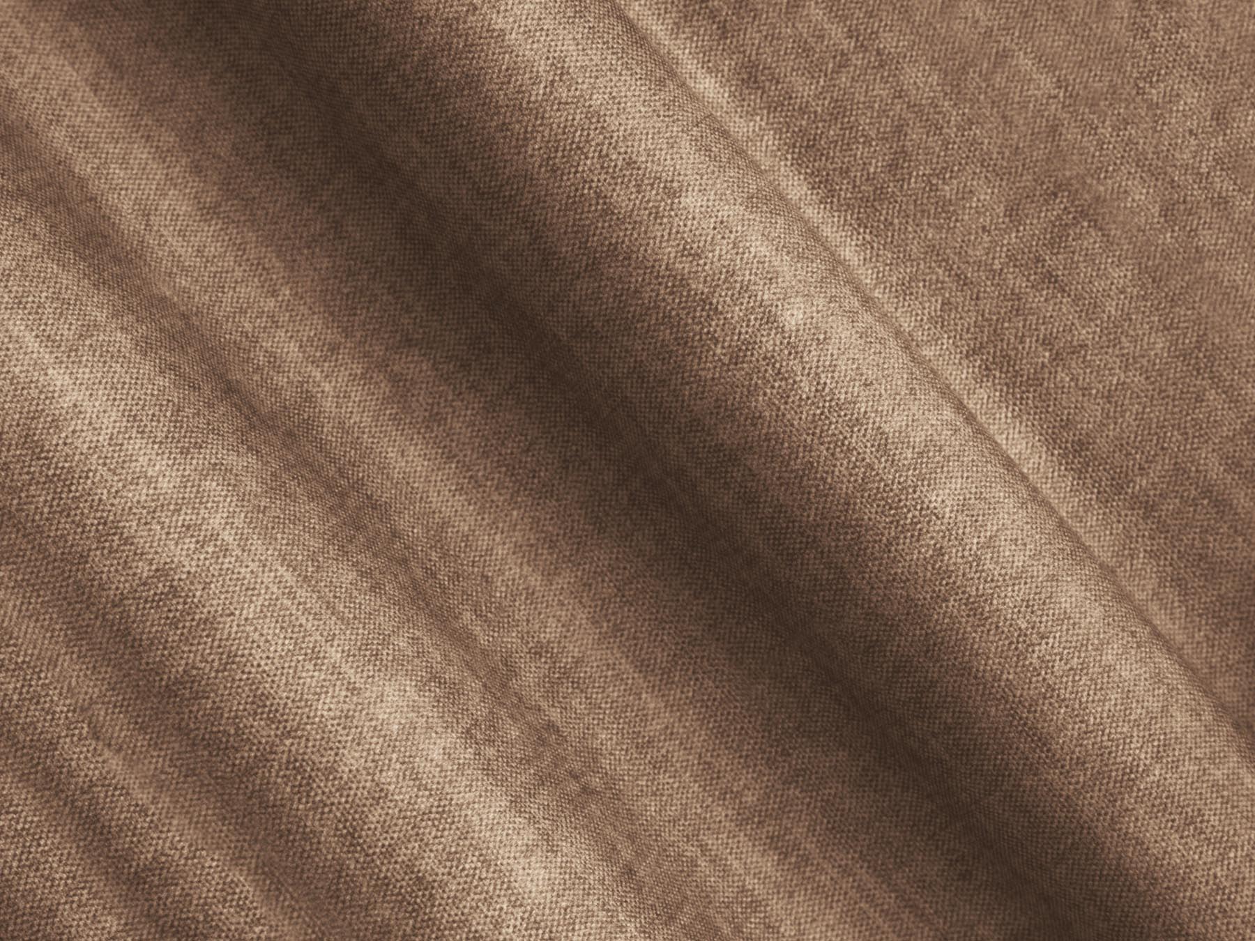 Elegantes 3-Sitzer Ecksofa Calma in Dark Beige-Vogue, ideal für Wohnräume, bietet Schlaffunktion und Stauraum für zusätzlichen Komfort.
