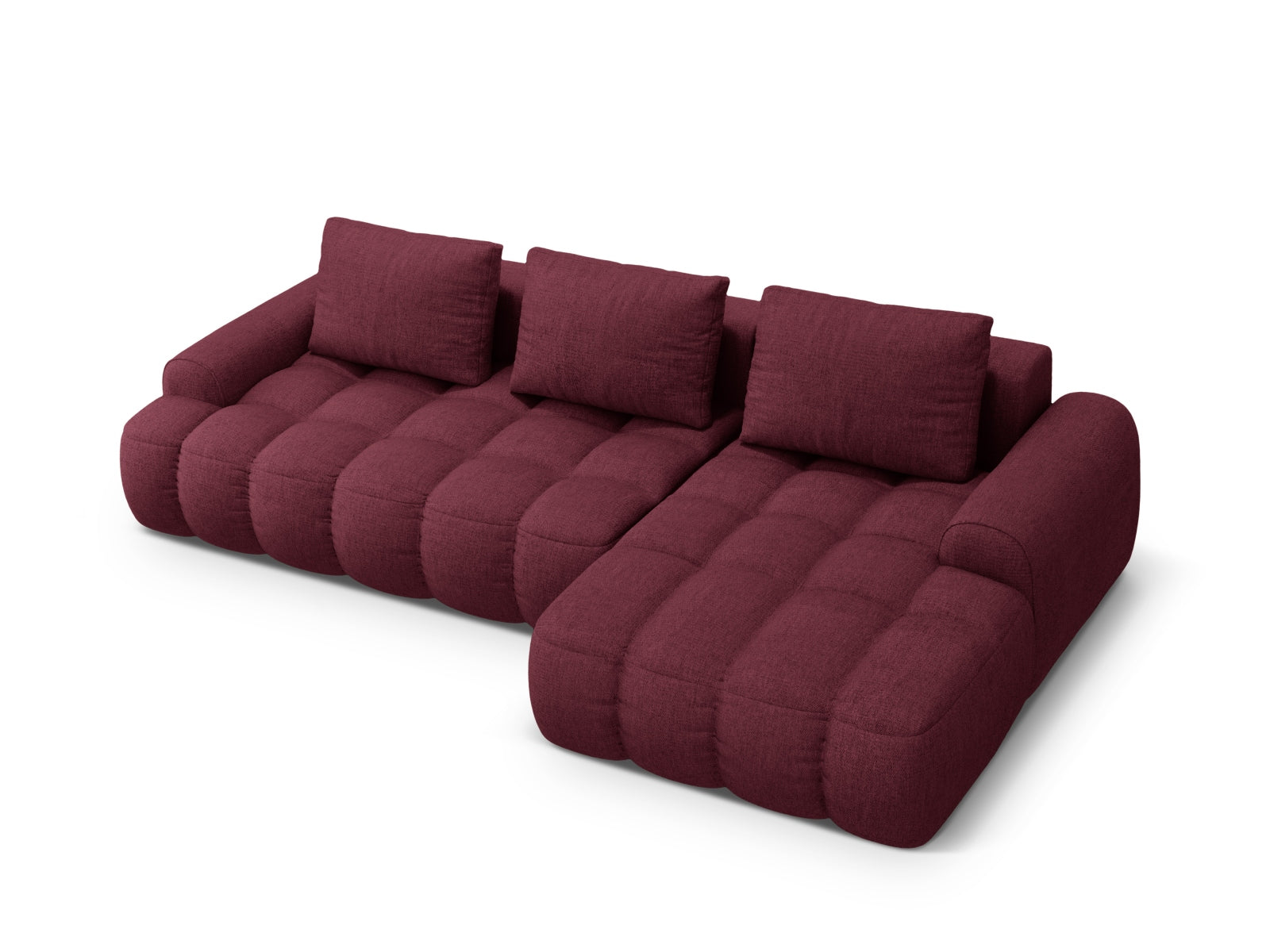 Entdecken Sie das elegante Linz Ecksofa rechts mit Schlaffunktion und Stauraum. Ideal für stilvolle Wohnräume und entspannte Nächte.