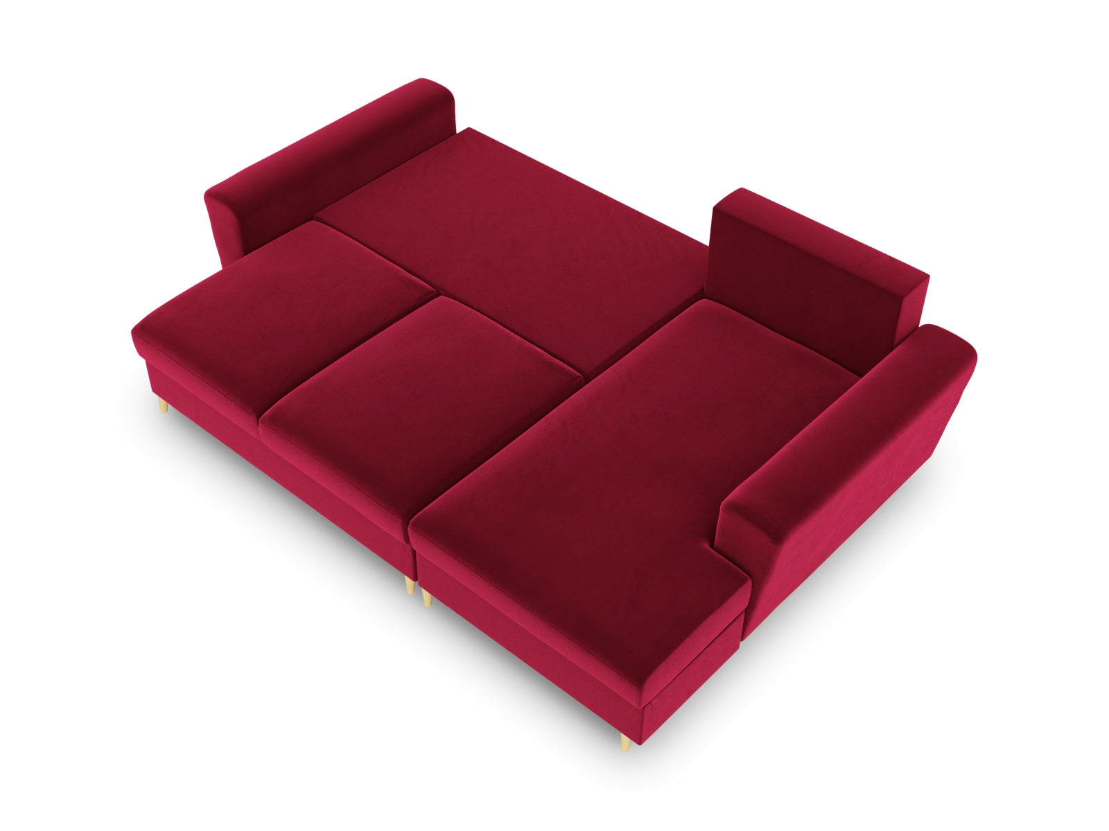 Modernes Kyoto Ecksofa rechts, 4-Sitzer mit Schlaffunktion und Stauraum, ideal für gemütliche Abende und platzsparende Lösungen.