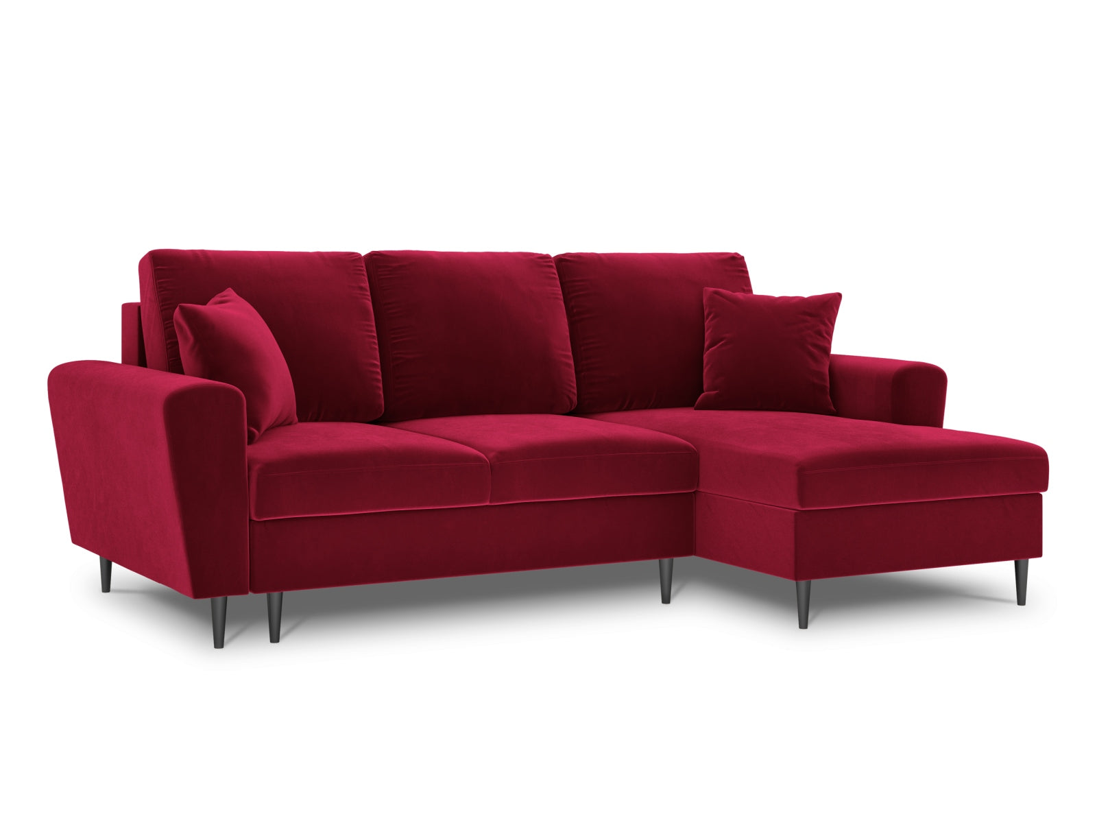 Stylisches Kyoto Ecksofa rechts, 4-Sitzer mit praktischer Schlaffunktion und Stauraum, perfekt für kleine Räume und entspannte Nächte.