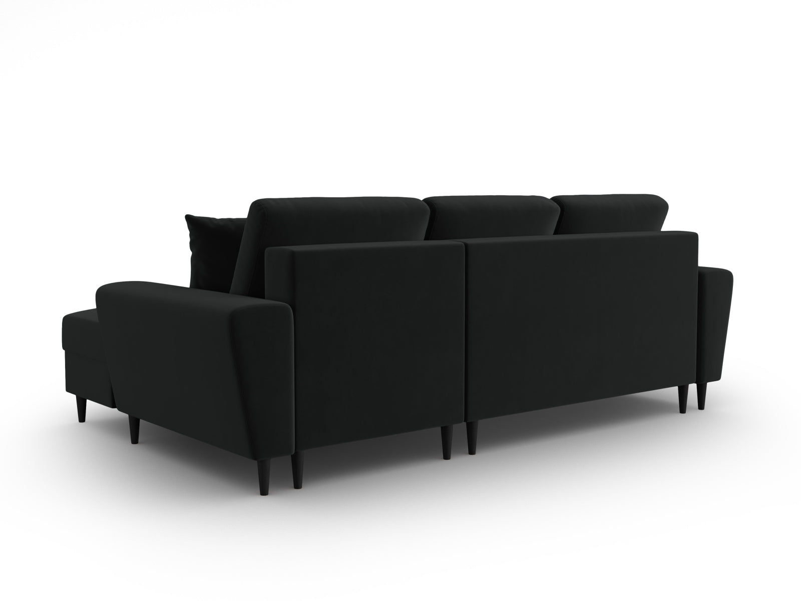 Erleben Sie das Kyoto Velour Ecksofa rechts – ein stilvolles 4-Sitzer Sofa mit praktischer Schlaffunktion und Stauraum für Ihr Zuhause.