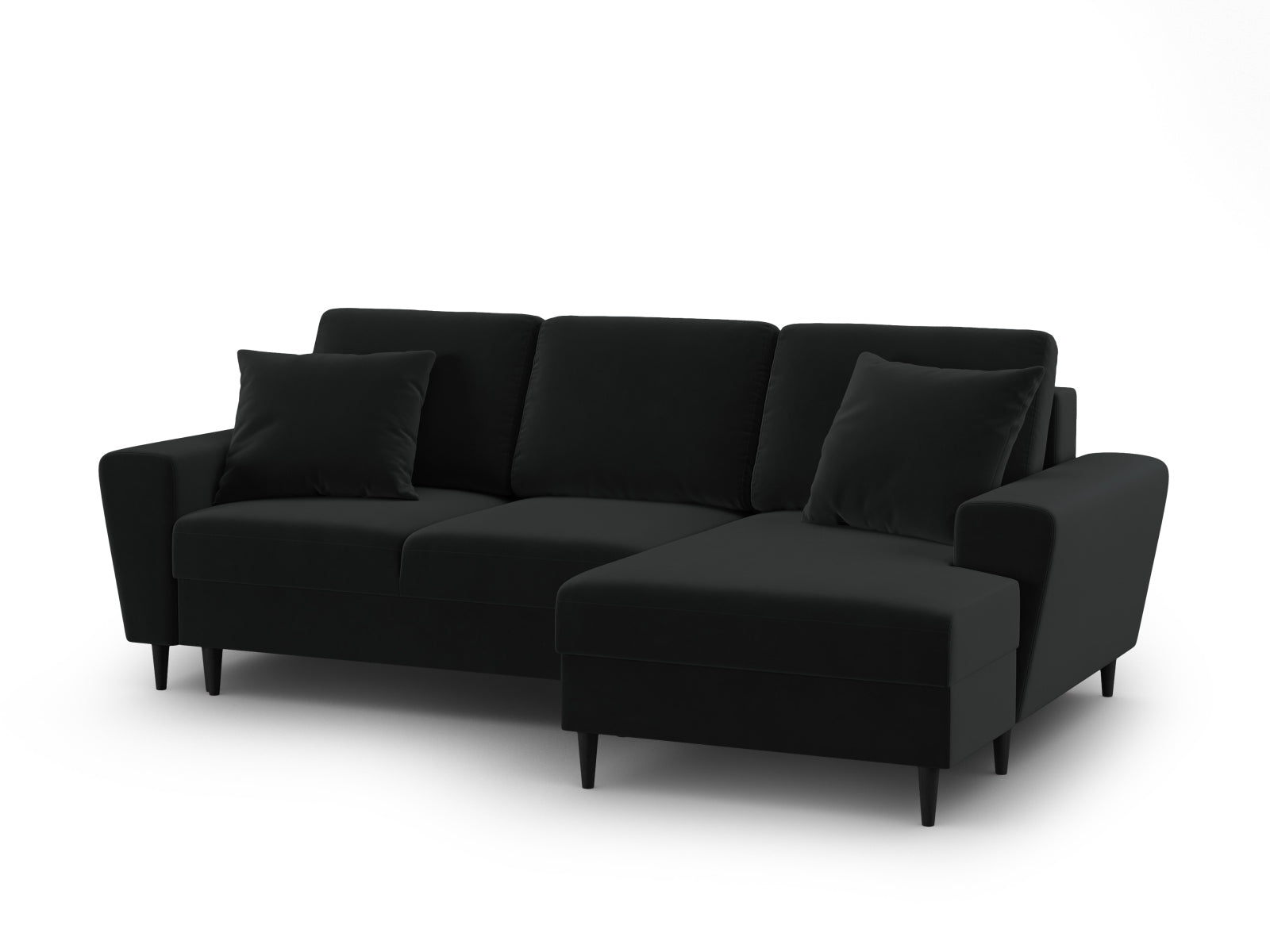 Modernes Kyoto Ecksofa rechts, 4-Sitzer mit praktischer Schlaffunktion und Stauraum, perfekt für gemütliche Abende und platzsparende Lösungen.