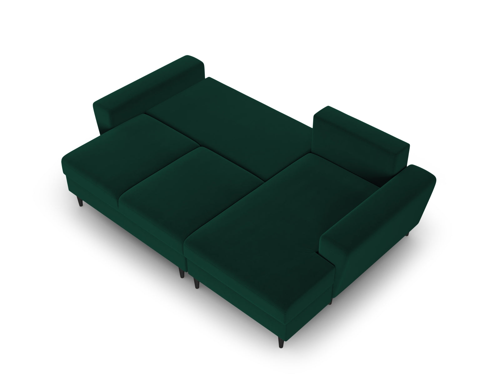 Entdecken Sie das Kyoto Velour Ecksofa rechts – ein elegantes 4-Sitzer Sofa mit Schlaffunktion und Stauraum, ideal für Ihr modernes Wohnzimmer.