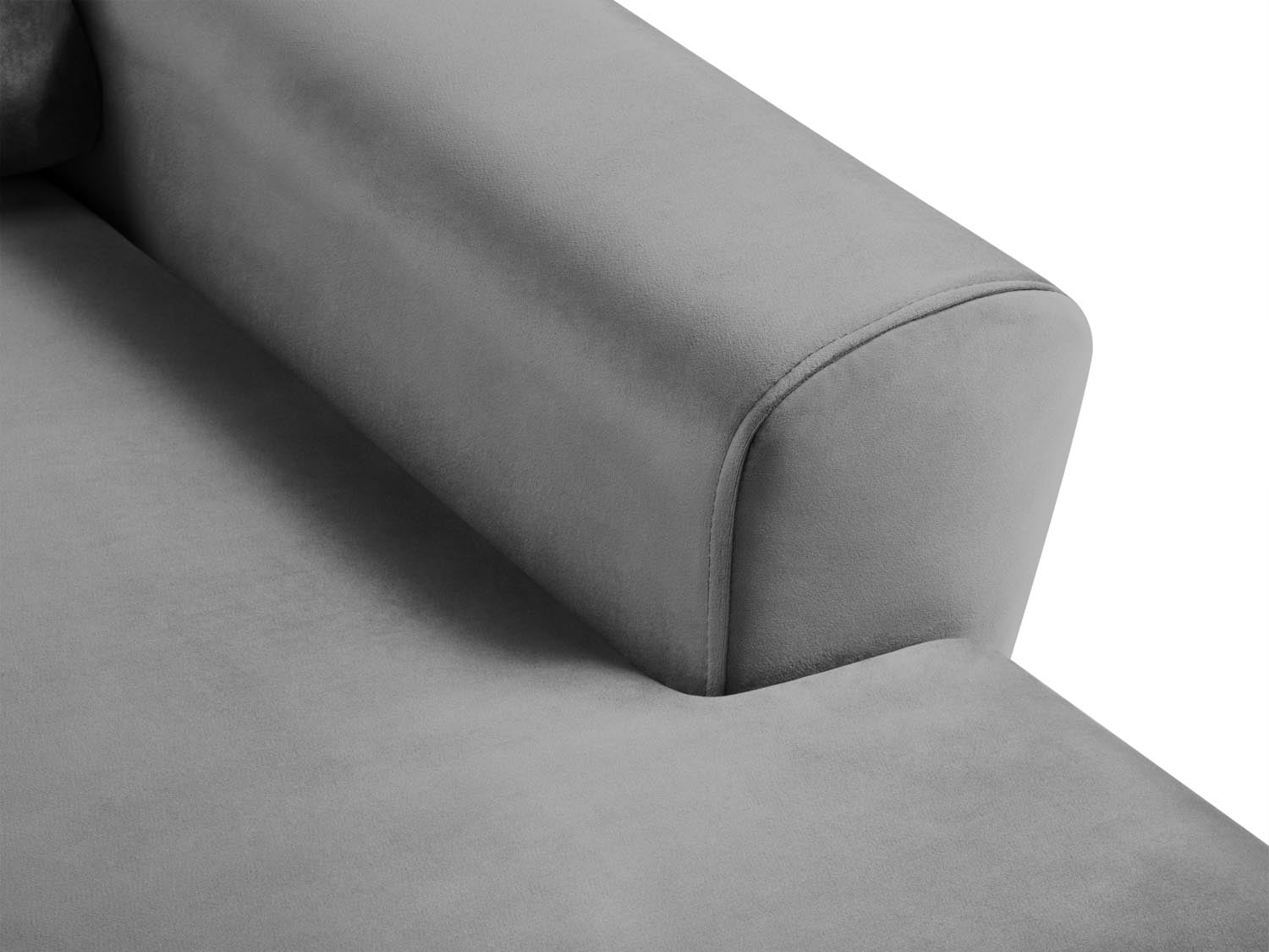 Elegantes Kyoto Ecksofa rechts mit Schlafoption und Stauraum, 4-Sitzer in modernem Grau, perfekt für entspannte Abende und Gästeübernachtungen.