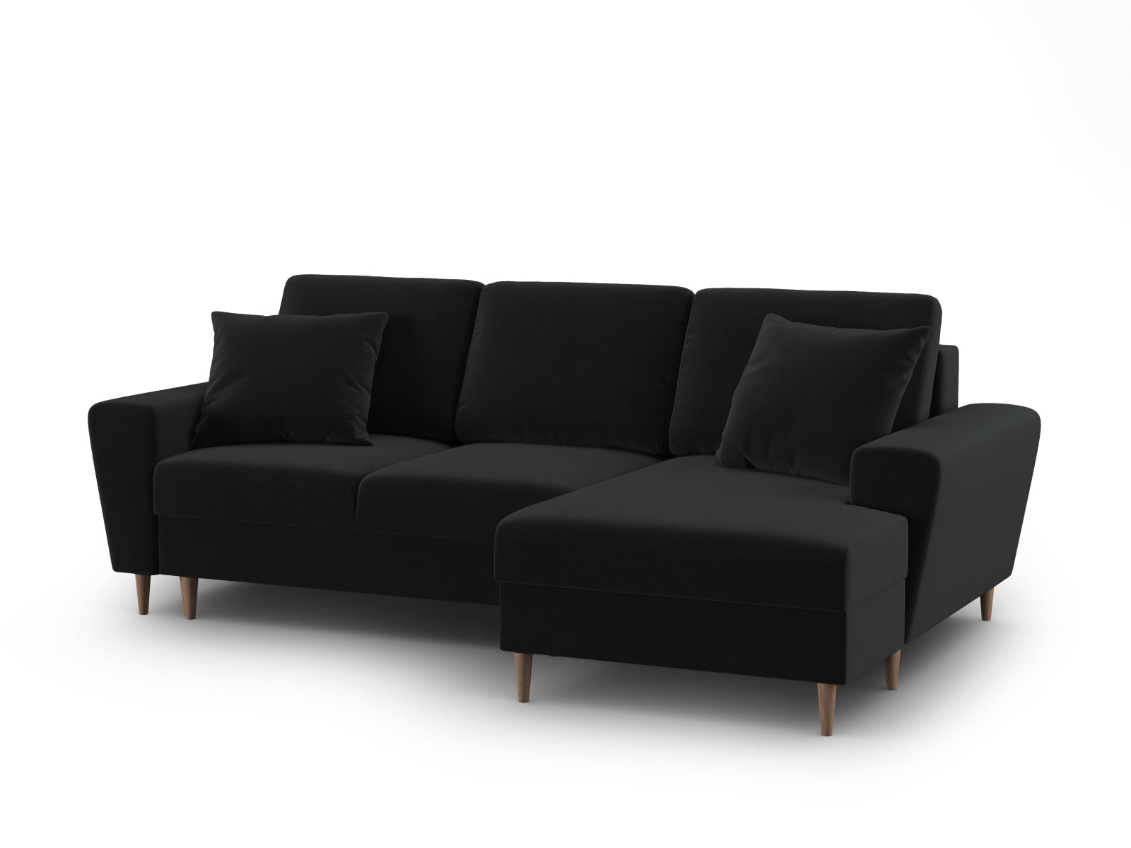 Elegantes Kyoto Ecksofa rechts, 4-Sitzer mit praktischer Schlaffunktion und Stauraum, perfekt für stilvolle und funktionale Wohnkonzepte.