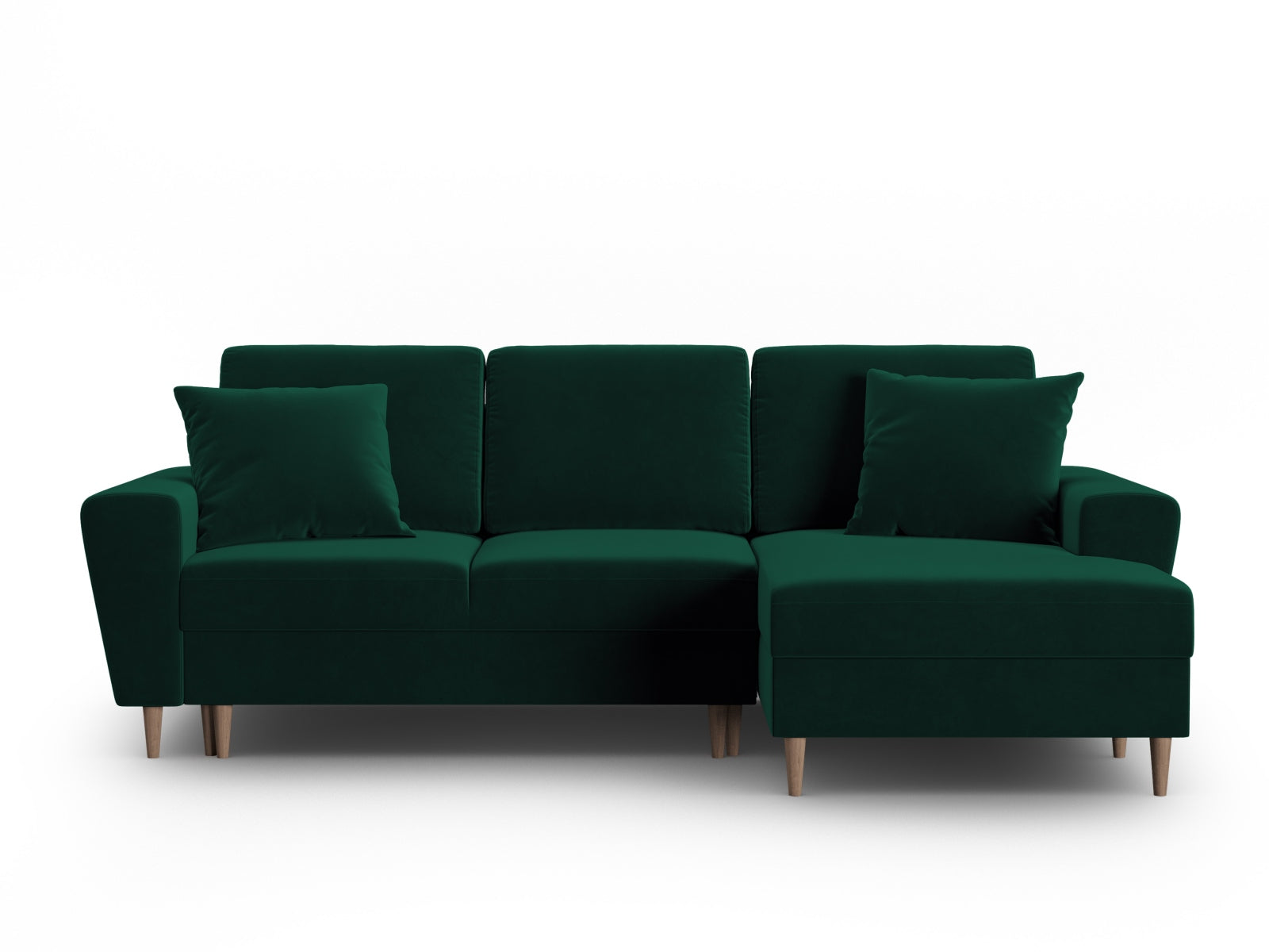 Elegantes Kyoto Ecksofa rechts mit Schlaffunktion, Stauraum und Platz für 4 Personen – ideal für moderne Wohnkonzepte.