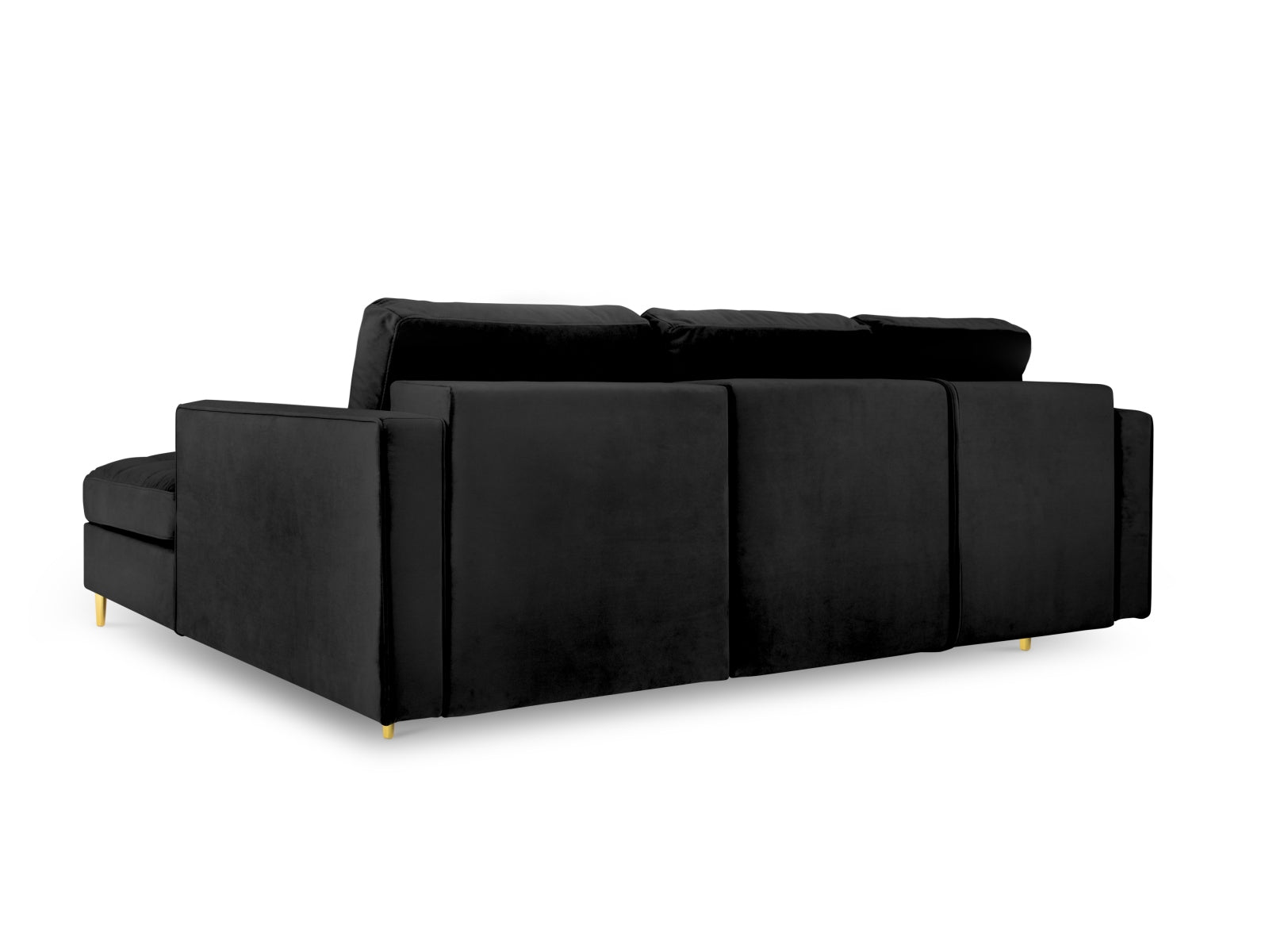 Modernes 5-Sitzer Ecksofa Aspen rechts, vielseitig einsetzbar mit Schlaffunktion und integriertem Stauraum für zusätzlichen Komfort.