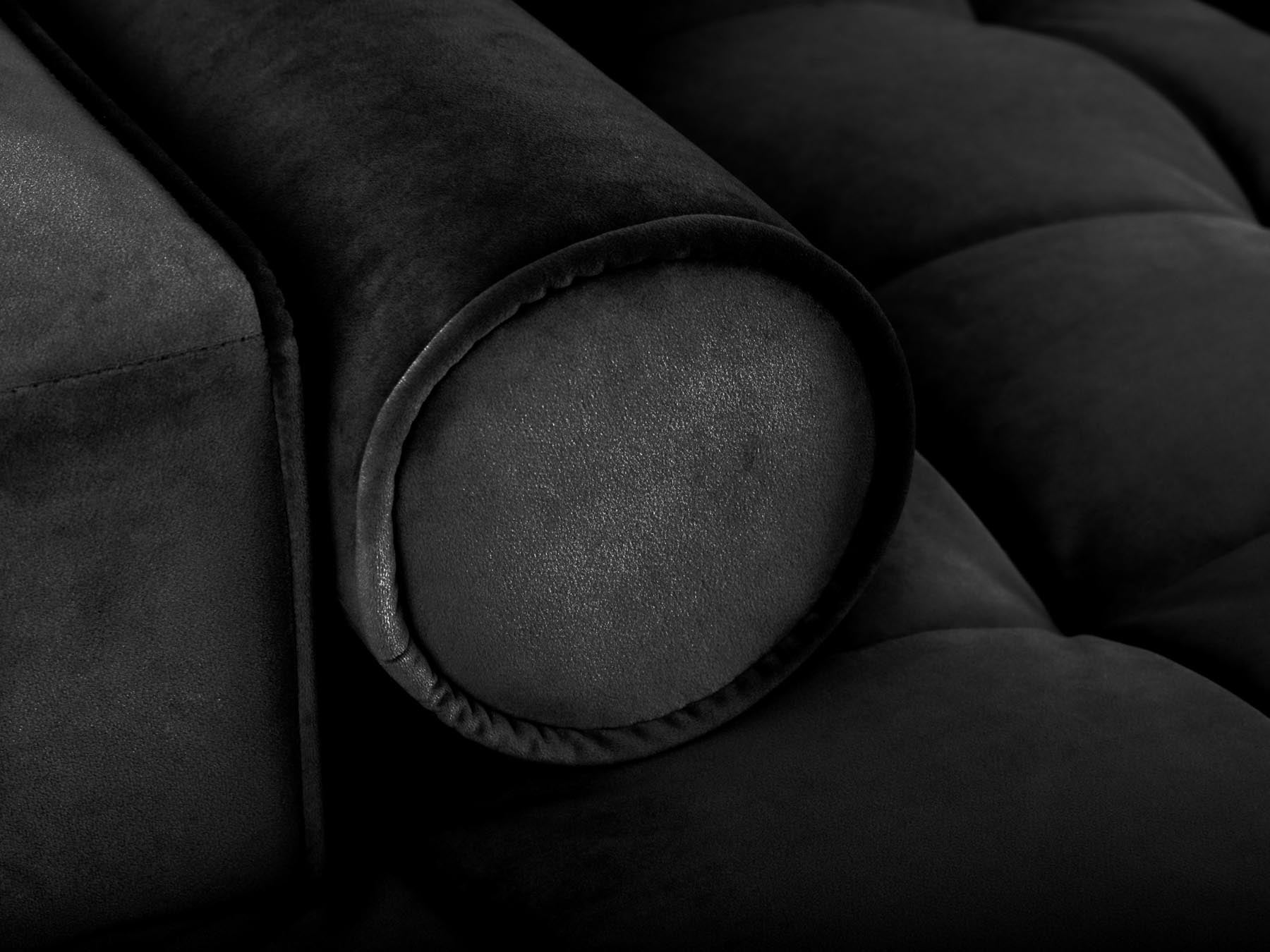 Modernes 5-Sitzer Ecksofa Aspen, rechts, bietet eine komfortable Schlaffunktion und integrierten Stauraum für eine stilvolle Wohnlösung.