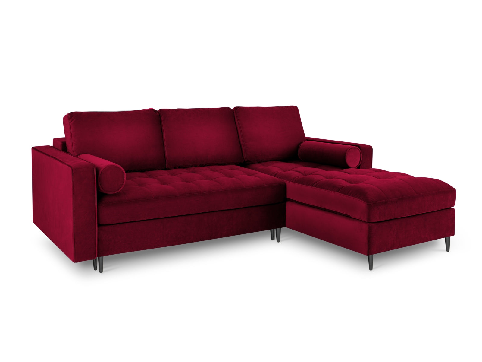 Stylisches Ecksofa Aspen für 5 Personen, rechtsseitig, mit praktischer Schlaffunktion und cleverem Stauraum für mehr Komfort.
