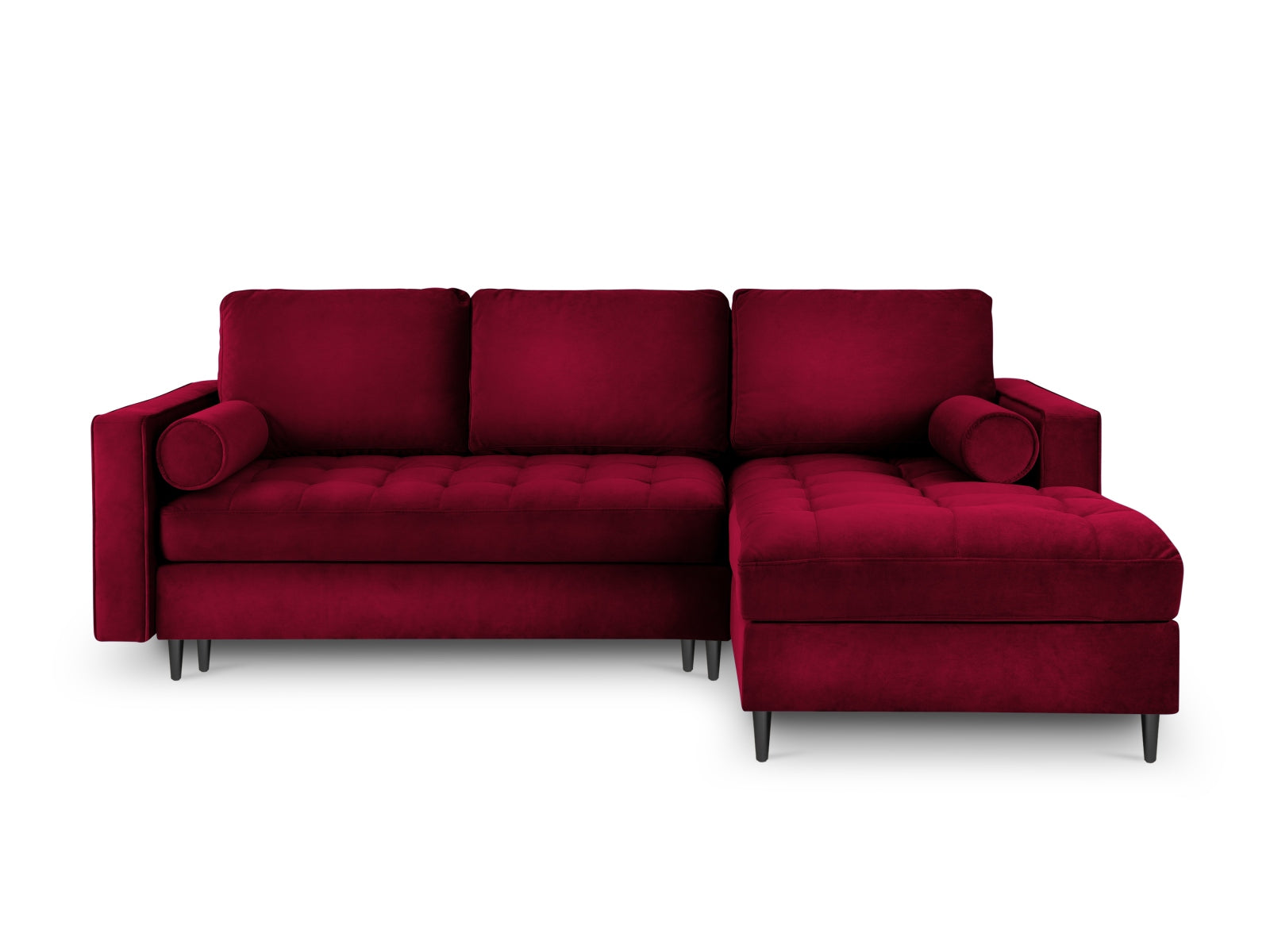 Elegantes Ecksofa Aspen in Grau, 5-Sitzer mit praktischer Schlaffunktion und Stauraum, ideal für gemütliche Abende und Gästeübernachtungen.