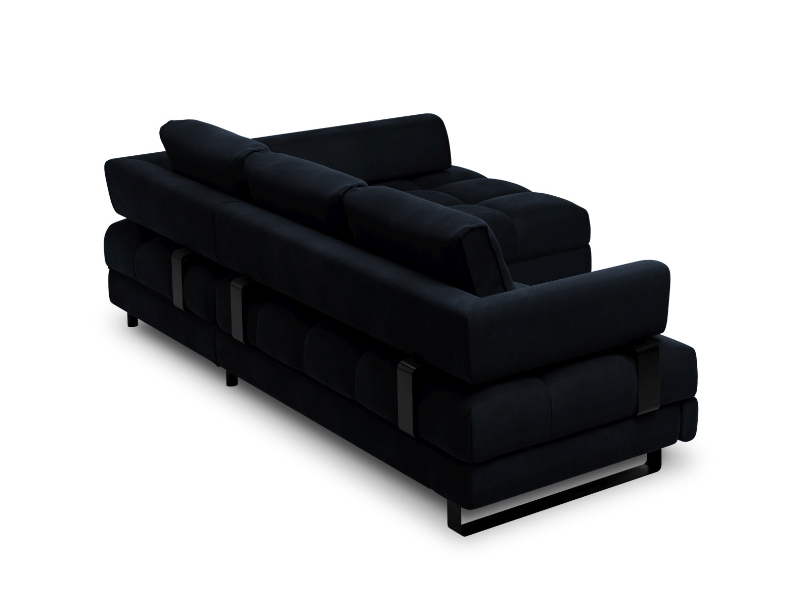 Entdecken Sie das Clinton Velour Ecksofa von Cosmopolitan Design: elegantes 5-Sitzer Sofa mit praktischer Schlaffunktion und grosszügigem Stauraum für Ihr Zuhause!