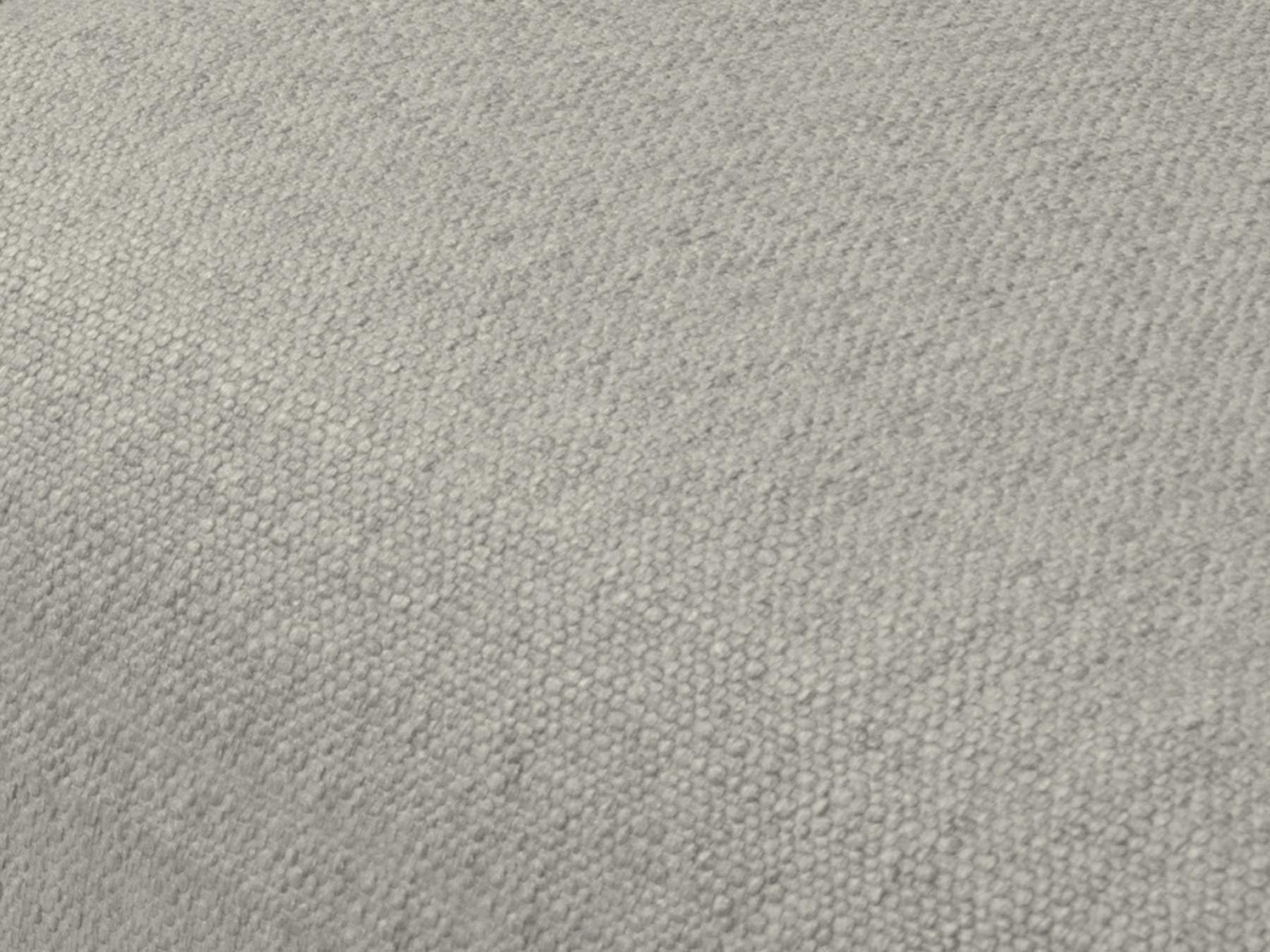 Modernes 5-Sitzer Ecksofa Aspen in Hellgrau, ideal für Wohnzimmer, mit Schlaffunktion und praktischem Stauraum für Kissen und Decken.