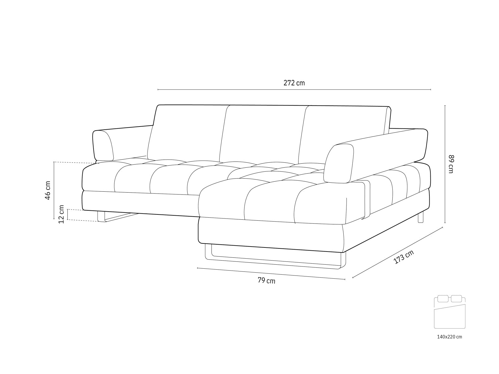 Entdecken Sie das Clinton Ecksofa von Cosmopolitan Design: elegantes 5-Sitzer Sofa mit praktischer Schlaffunktion und grosszügigem Stauraum für Ihr Wohnzimmer!