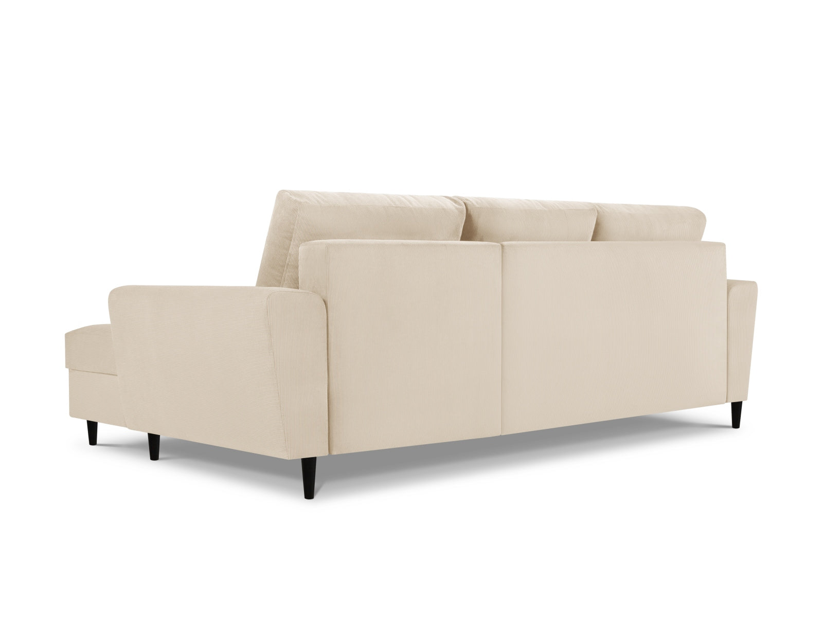 Entdecken Sie das Kyoto Ecksofa rechts von Cosmopolitan Design – ein stilvolles 4-Sitzer Sofa mit praktischer Schlaffunktion und Stauraum für Ihr Wohnzimmer.