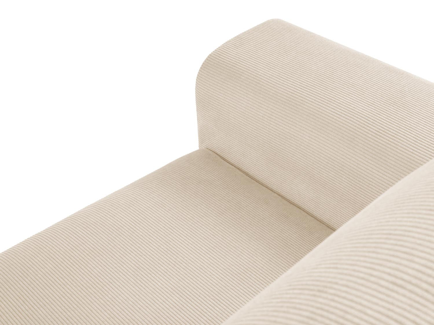 Elegantes Kyoto Ecksofa in hellem Beige, 4-Sitzer mit Schlaffunktion und Stauraum, ideal für stilvolle Wohnräume.