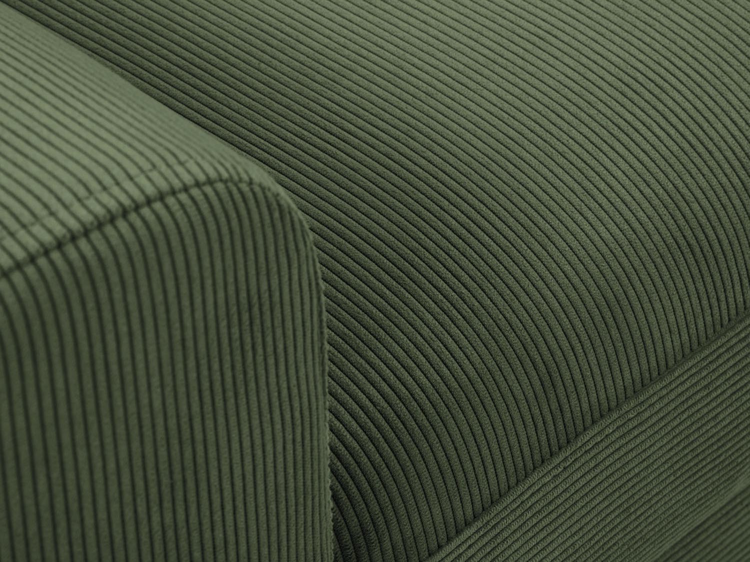 Elegantes Kyoto Ecksofa in dunklem Grün, 4-Sitzer mit Schlaffunktion und Stauraum, ideal für gemütliche Stunden und vielseitige Nutzung.