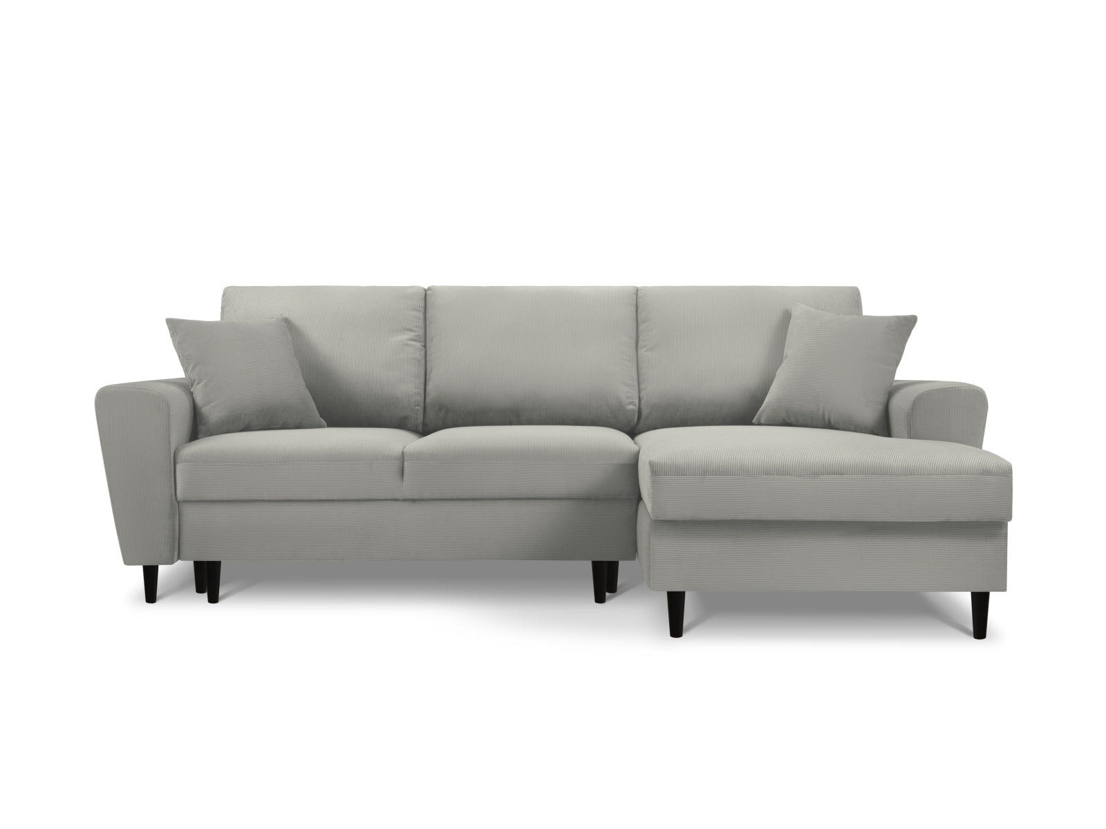 Entdecken Sie das stilvolle Kyoto Ecksofa rechts mit Schlaffunktion und Stauraum. Ideal für Ihr Wohnzimmer, bietet es Komfort und praktische Lösungen.