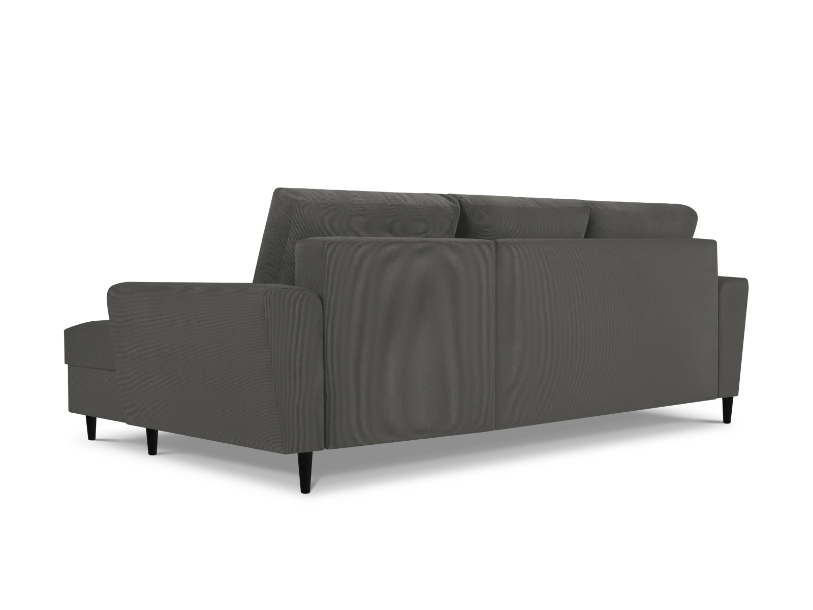 Modernes Kyoto Ecksofa in Grau, 4-Sitzer mit Schlaffunktion und Stauraum, ideal für gemütliche Abende und flexible Wohnlösungen.
