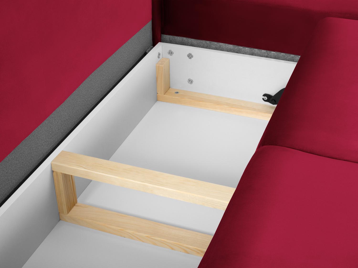 Erleben Sie das Kyoto Velour Ecksofa rechts: elegantes 5-Sitzer Sofa mit Schlaffunktion und Stauraum, ideal für modernes Wohnen!