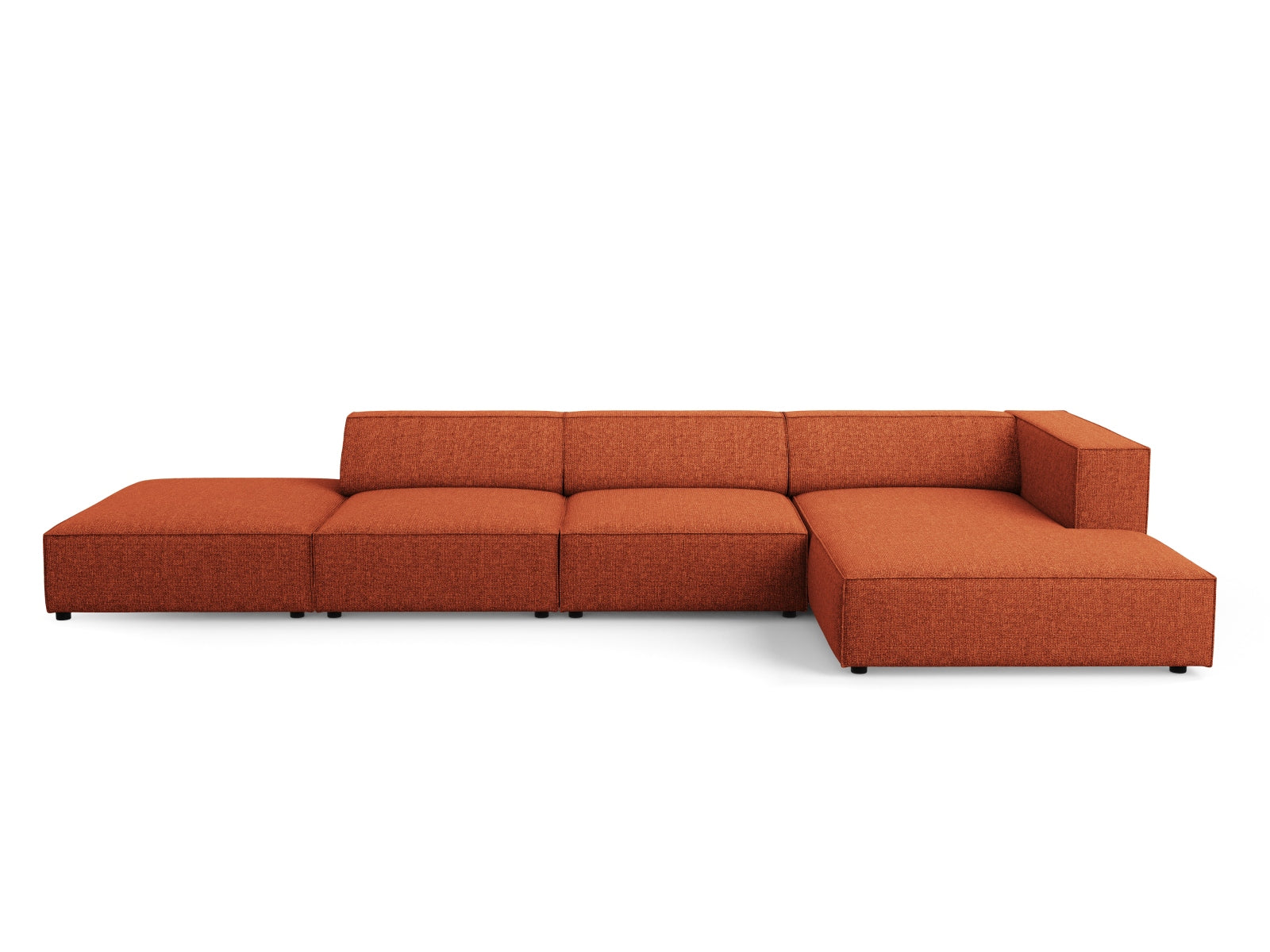Arendal Ecksofa rechts 5 Sitzer in Terracotta präsentiert im Onlineshop von KAQTU Design AG. Ecksofa rechts ist von Cosmopolitan Design