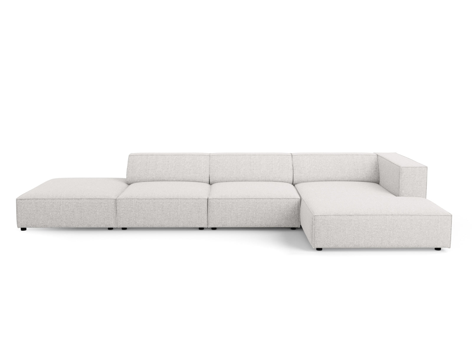 Arendal Ecksofa rechts 5 Sitzer in Light Grey präsentiert im Onlineshop von KAQTU Design AG. Ecksofa rechts ist von Cosmopolitan Design