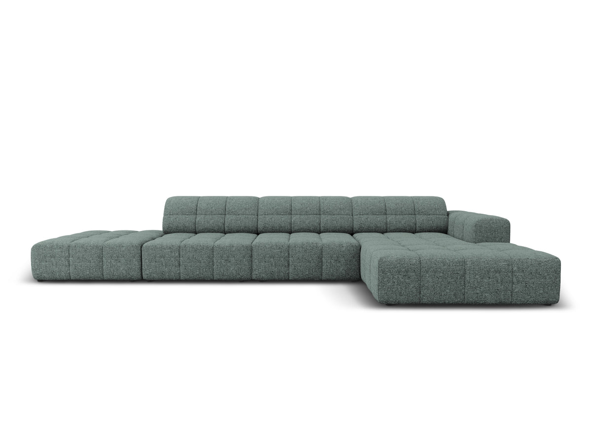 Chicago Ecksofa rechts 5 Sitzer 166cm in Petrol-Haga präsentiert im Onlineshop von KAQTU Design AG. L-Sofa rechts ist von Cosmopolitan Design