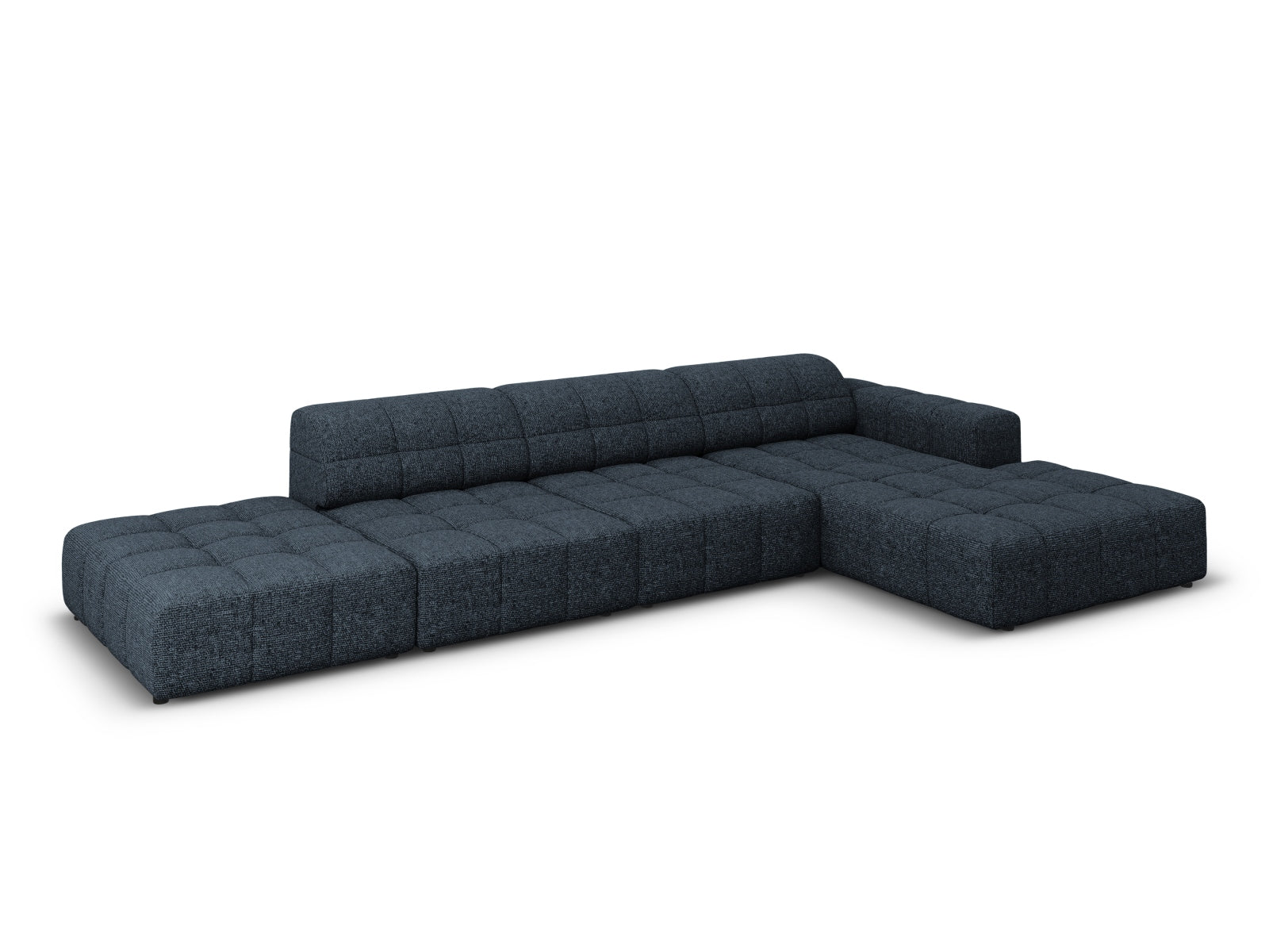 Chicago Ecksofa rechts 5 Sitzer 166cm in Royal Blue-Haga präsentiert im Onlineshop von KAQTU Design AG. L-Sofa rechts ist von Cosmopolitan Design