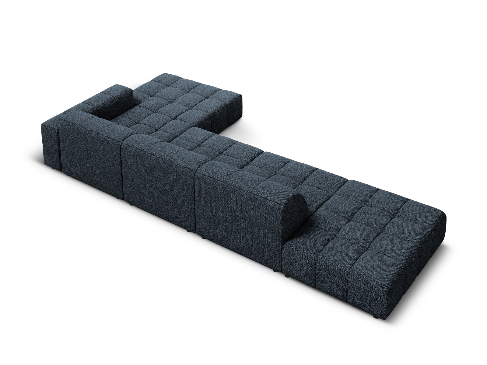 Chicago Ecksofa rechts 5 Sitzer 166cm in Royal Blue-Haga präsentiert im Onlineshop von KAQTU Design AG. L-Sofa rechts ist von Cosmopolitan Design