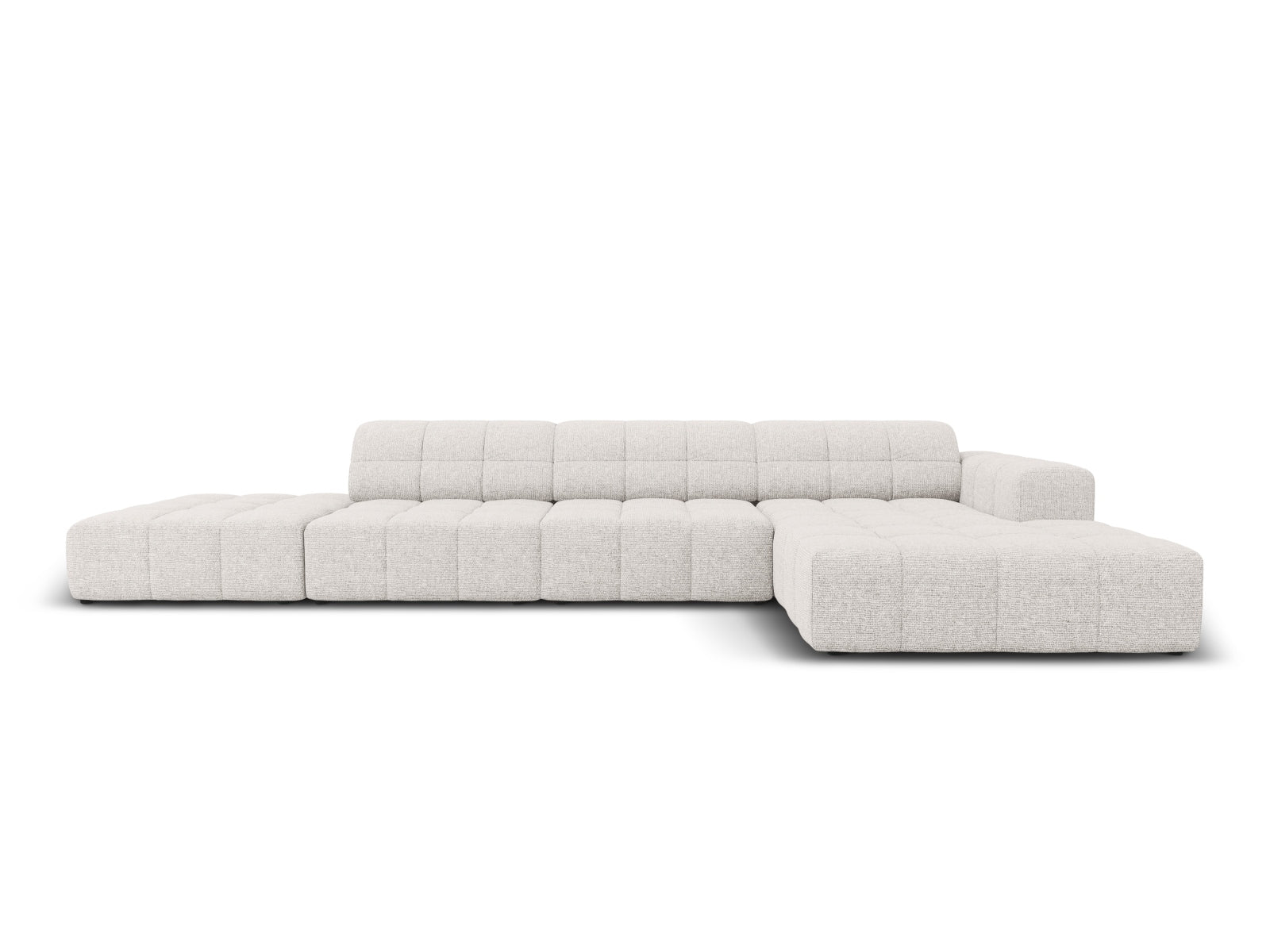 Chicago Ecksofa rechts 5 Sitzer 166cm in Light Grey-Haga präsentiert im Onlineshop von KAQTU Design AG. L-Sofa rechts ist von Cosmopolitan Design