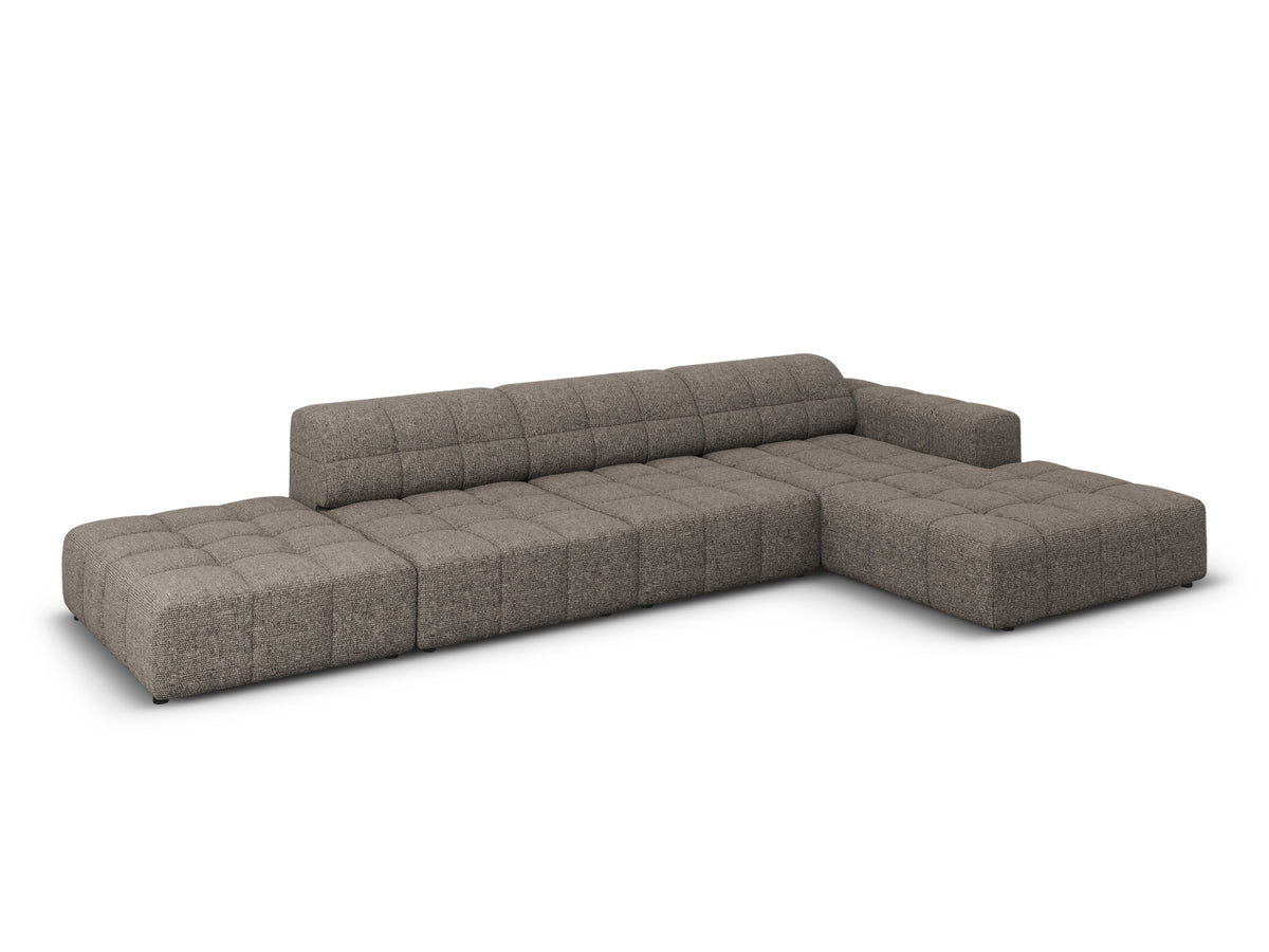 Chicago Ecksofa rechts 5 Sitzer 166cm in Grey-Haga präsentiert im Onlineshop von KAQTU Design AG. L-Sofa rechts ist von Cosmopolitan Design