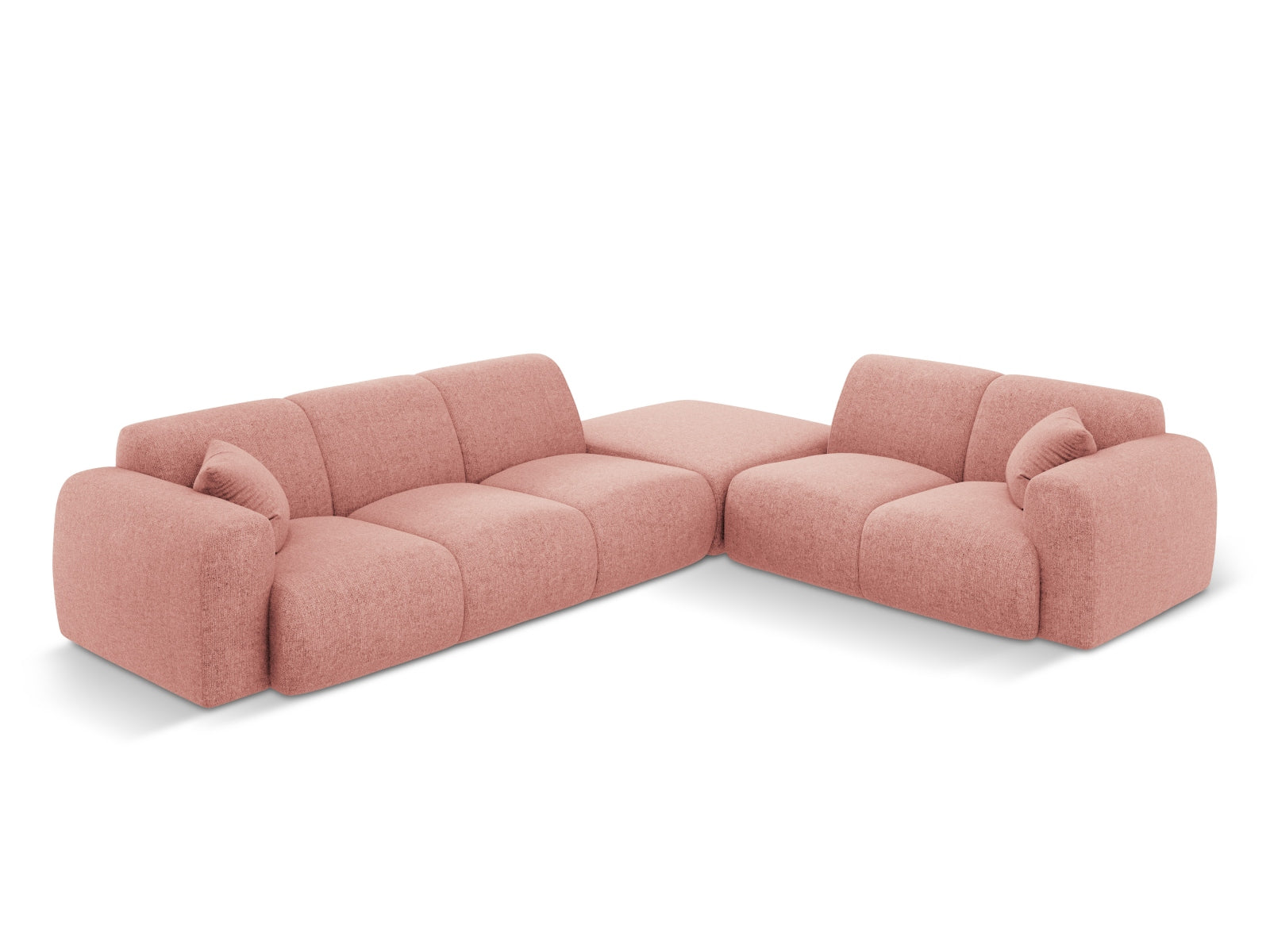 Nolio Ecksofa rechts 4 Sitzer 250cm in Pink-Haga präsentiert im Onlineshop von KAQTU Design AG. Ecksofa rechts ist von Cosmopolitan Design