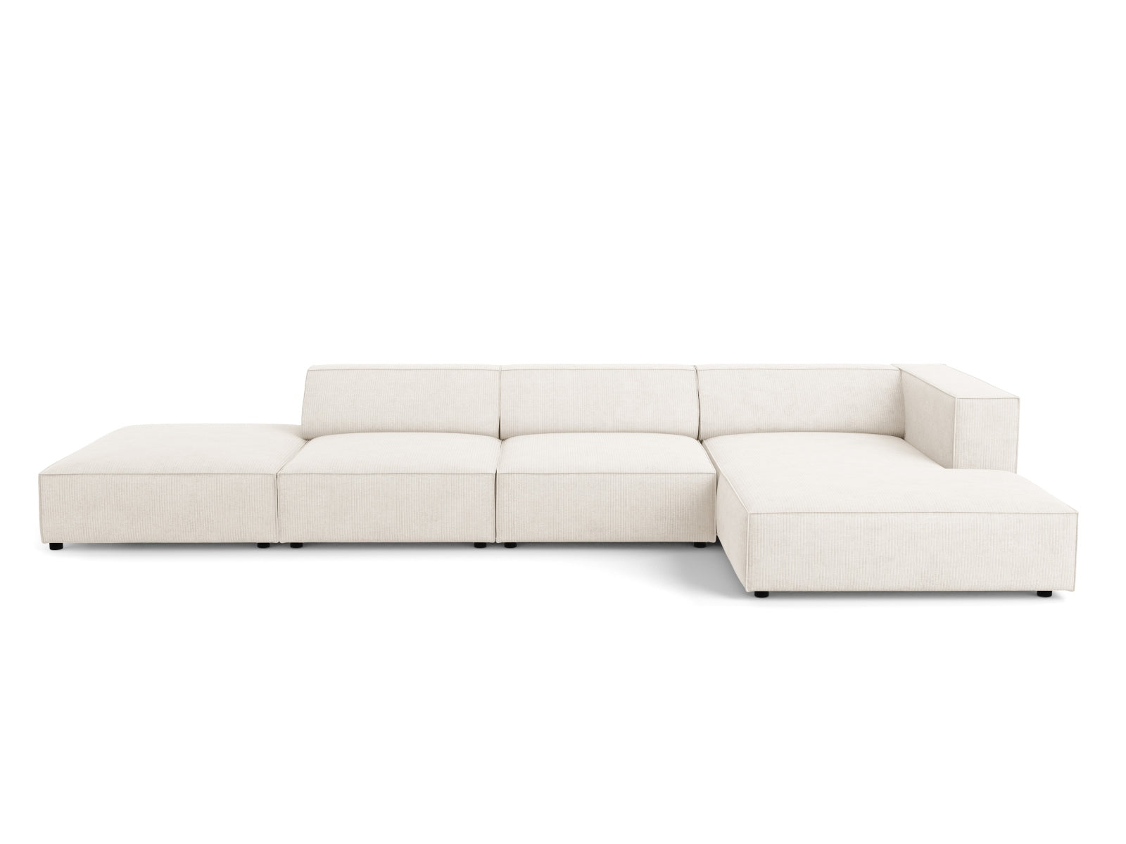Arendal Ecksofa rechts 5 Sitzer in Ivory präsentiert im Onlineshop von KAQTU Design AG. Ecksofa rechts ist von Cosmopolitan Design