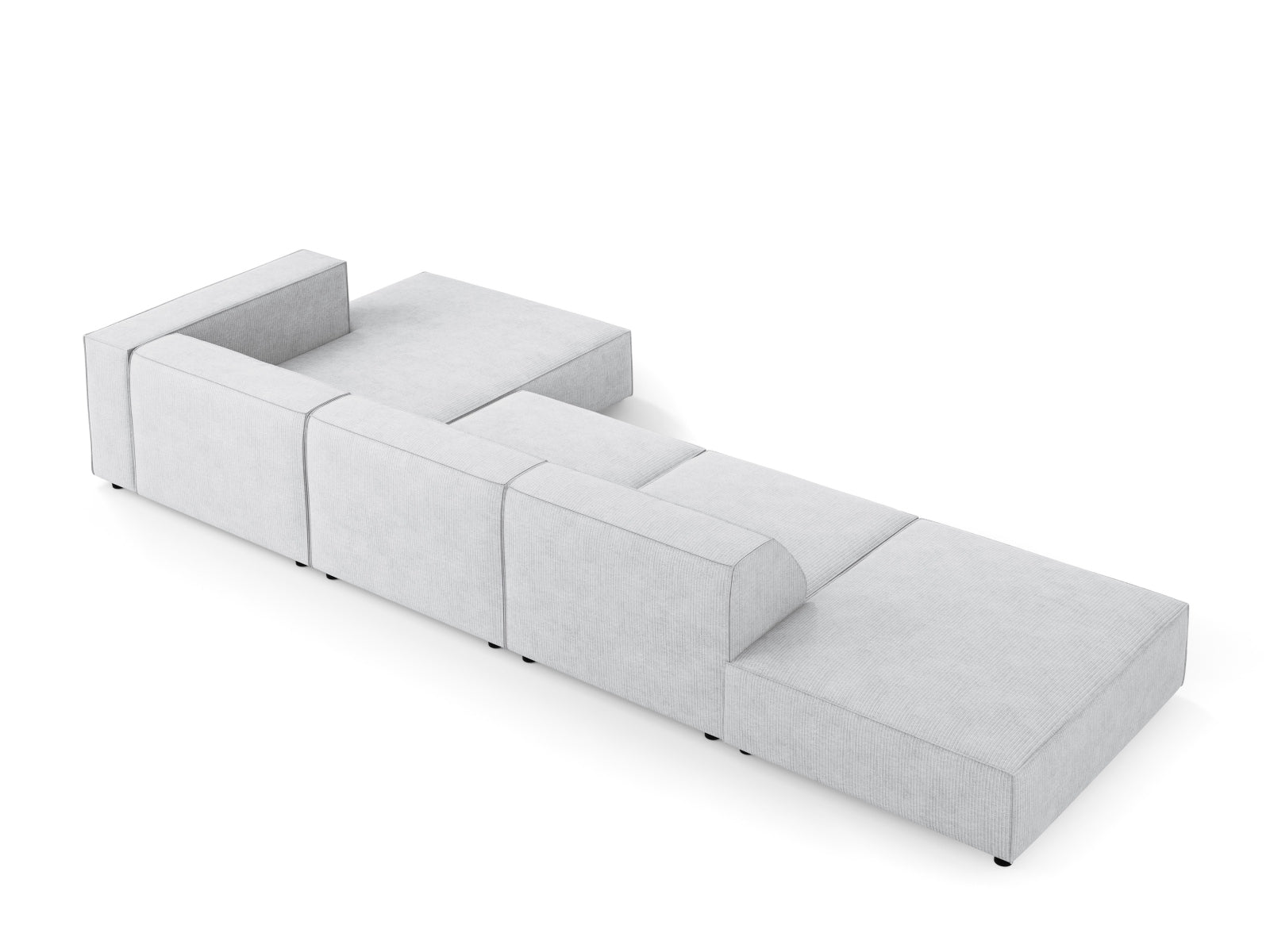 Entdecken Sie das elegante Arendal Ecksofa rechts 5 Sitzer von Cosmopolitan Design – ideal für zeitgemässe Wohnräume und höchsten Komfort.