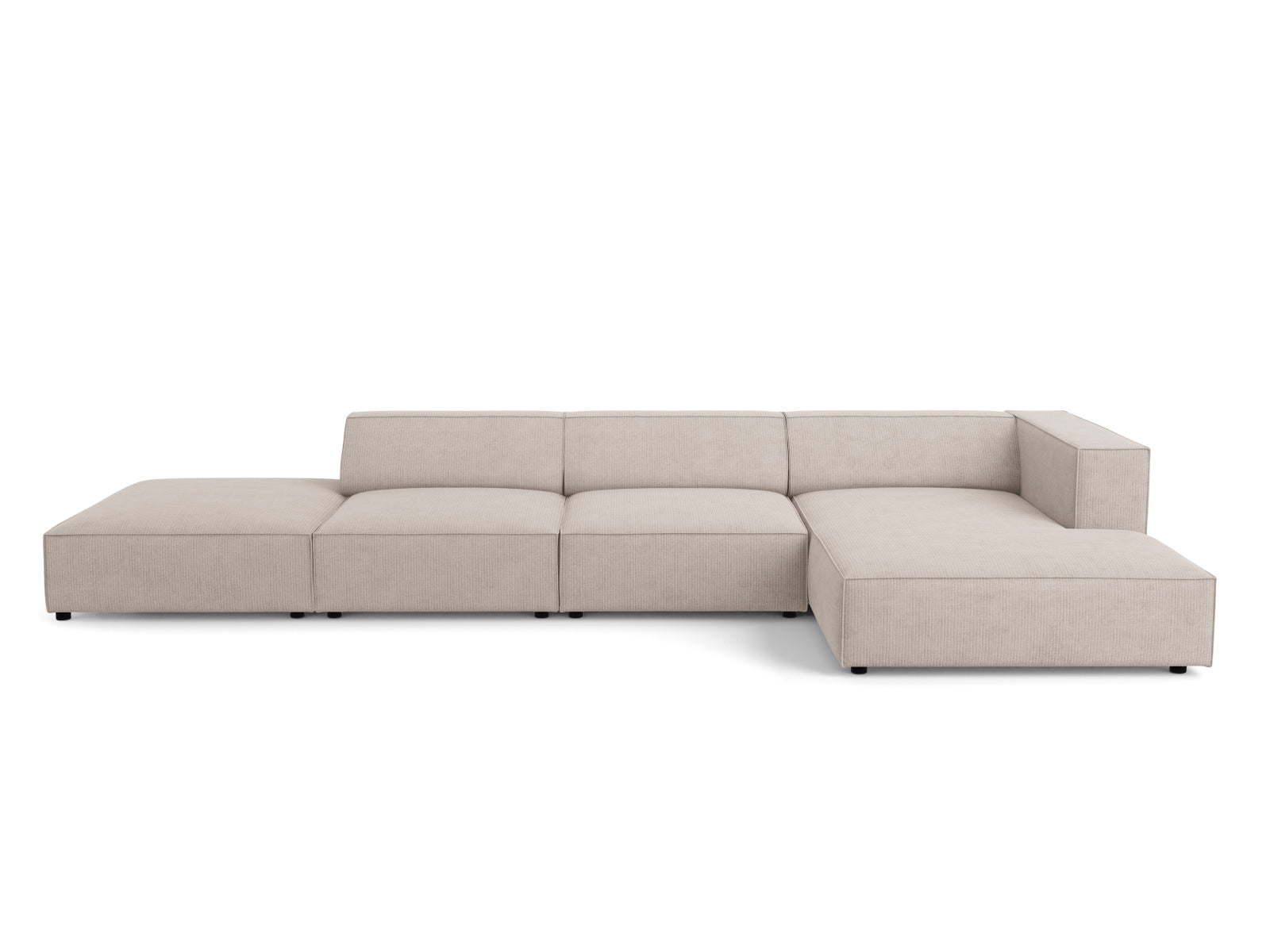 Arendal Ecksofa rechts 5 Sitzer in Dark Beige präsentiert im Onlineshop von KAQTU Design AG. Ecksofa rechts ist von Cosmopolitan Design