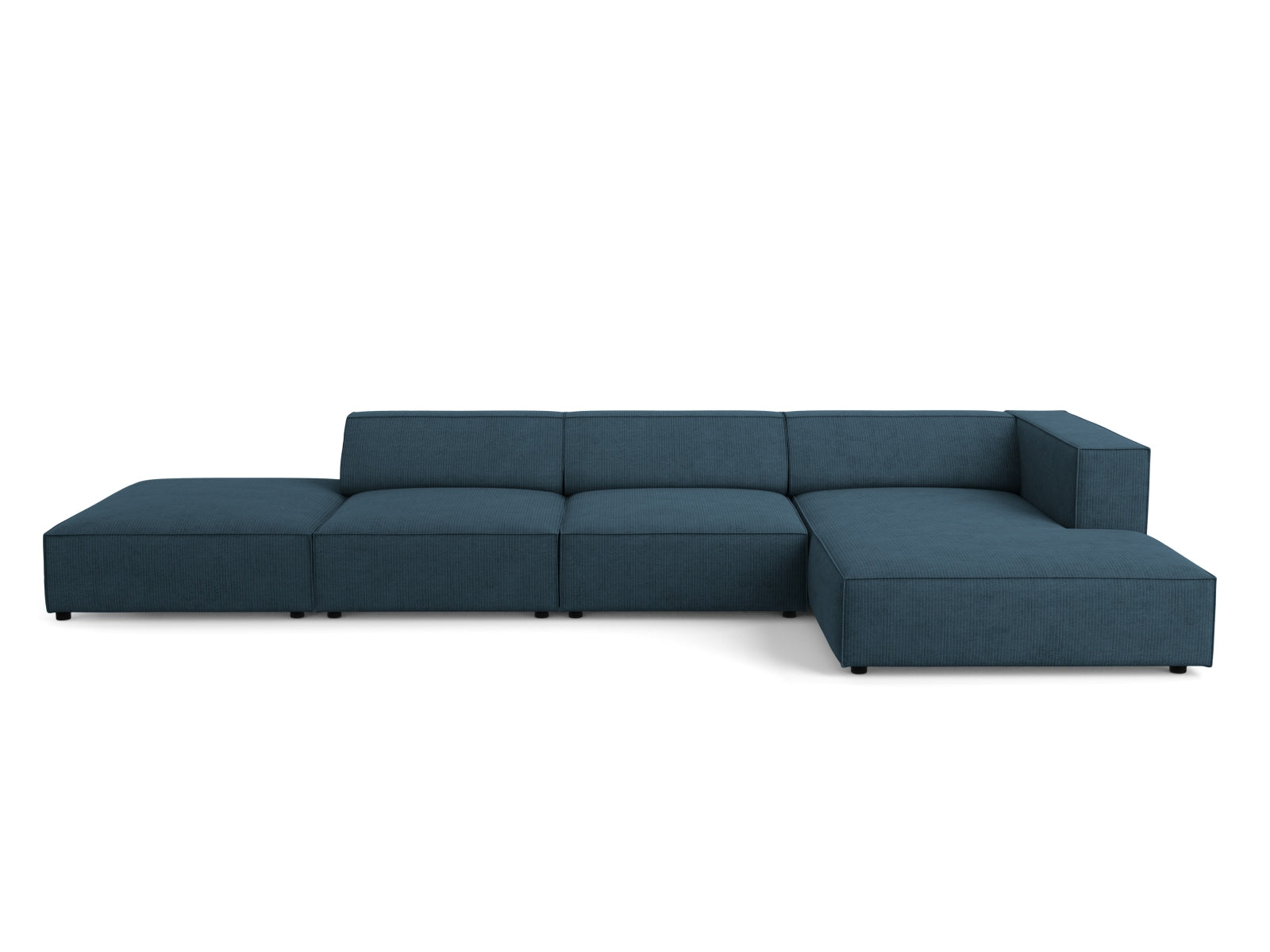 Arendal Ecksofa rechts 5 Sitzer in Navy Blue präsentiert im Onlineshop von KAQTU Design AG. Ecksofa rechts ist von Cosmopolitan Design