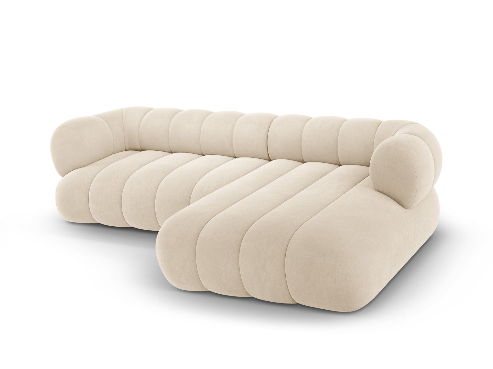 Entdecken Sie das Koge Velour Ecksofa rechts 5 Sitzer (165 cm) – ein elegantes Sofa, das höchsten Komfort und stilvolles Design vereint!