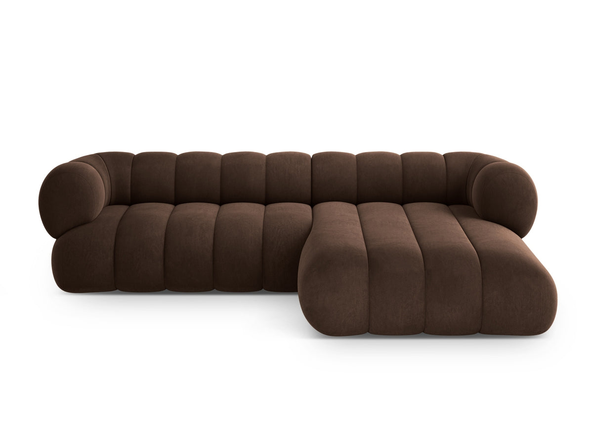 Koge Ecksofa rechts 5 Sitzer 165cm in Chocolate-Vogue präsentiert im Onlineshop von KAQTU Design AG. L-Sofa rechts ist von Cosmopolitan Design