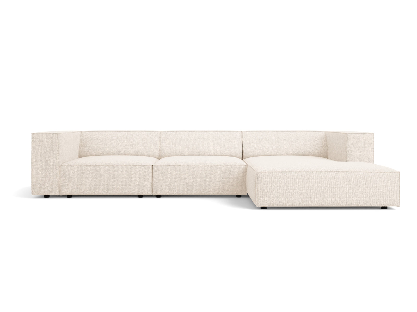 Arendal Ecksofa rechts 4 Sitzer in Light Beige präsentiert im Onlineshop von KAQTU Design AG. Ecksofa rechts ist von Cosmopolitan Design