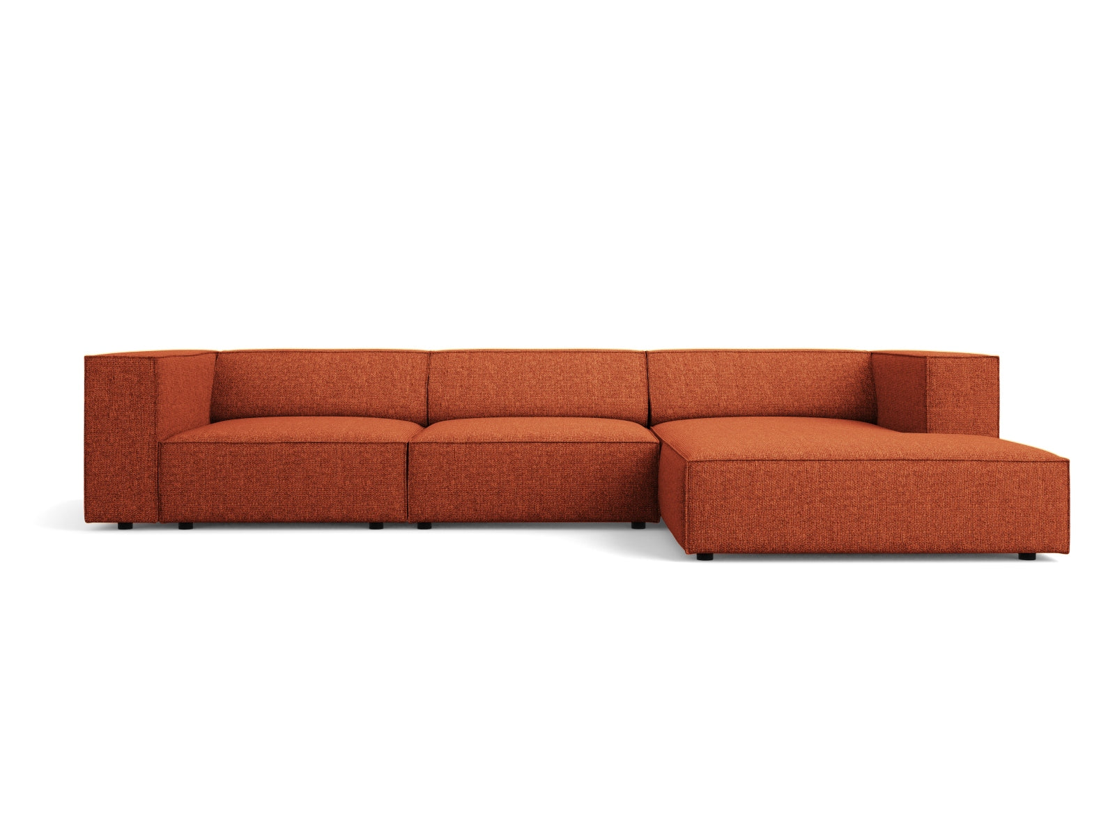 Arendal Ecksofa rechts 4 Sitzer in Terracotta präsentiert im Onlineshop von KAQTU Design AG. Ecksofa rechts ist von Cosmopolitan Design