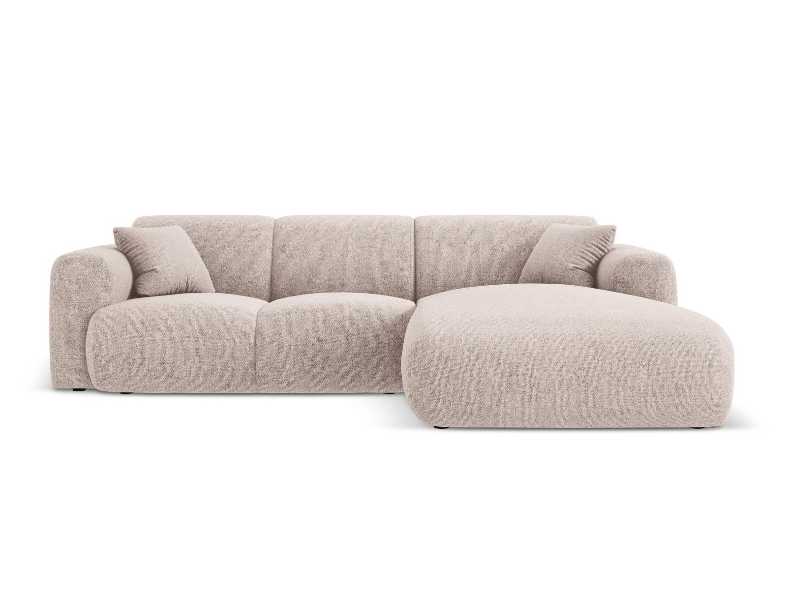 Nolio Ecksofa rechts 4 Sitzer 170cm in Beige-Haga präsentiert im Onlineshop von KAQTU Design AG. L-Sofa rechts ist von Cosmopolitan Design