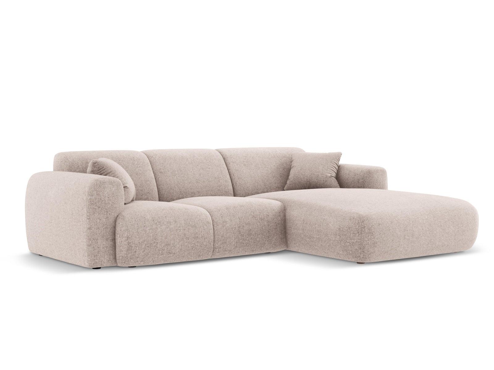 Elegantes Nolio Ecksofa in Beige, 4-Sitzer, 170 cm, perfektes L-Sofa für stilvolle Wohnräume von Cosmopolitan Design.