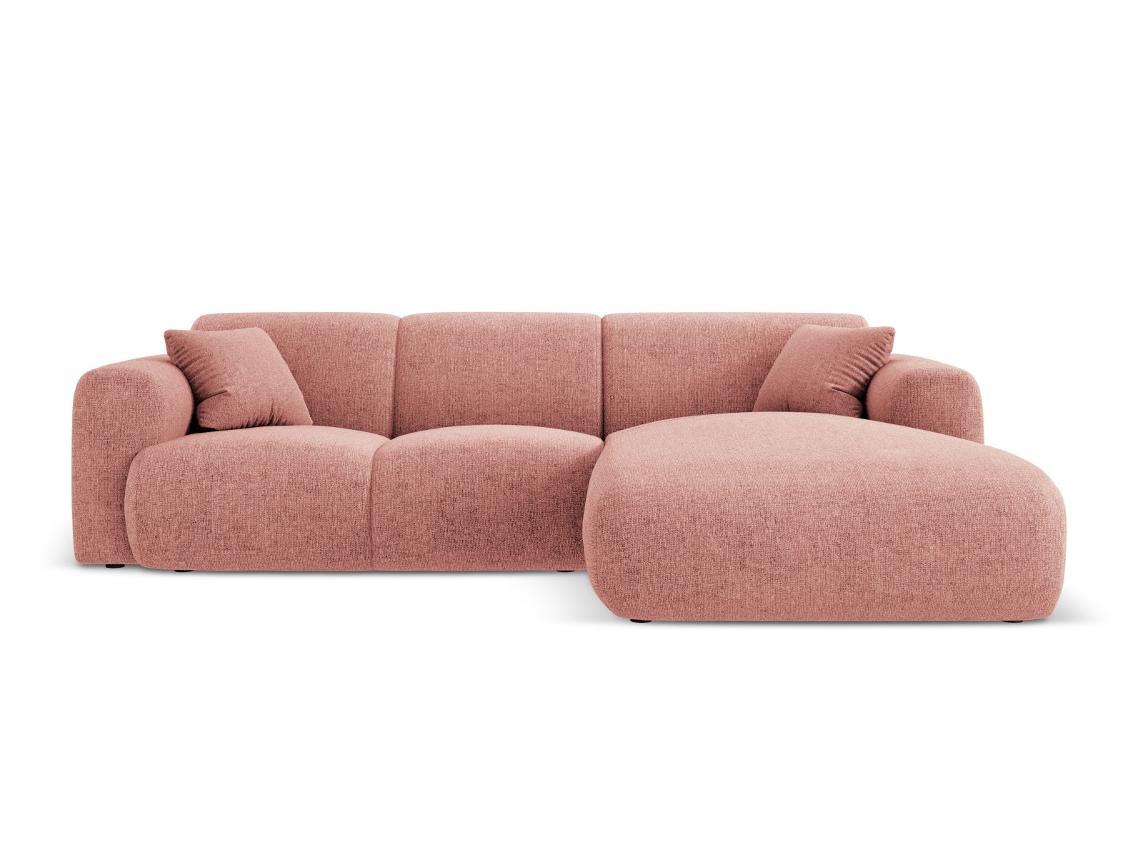 Nolio Ecksofa rechts 4 Sitzer 170cm in Pink-Haga präsentiert im Onlineshop von KAQTU Design AG. L-Sofa rechts ist von Cosmopolitan Design