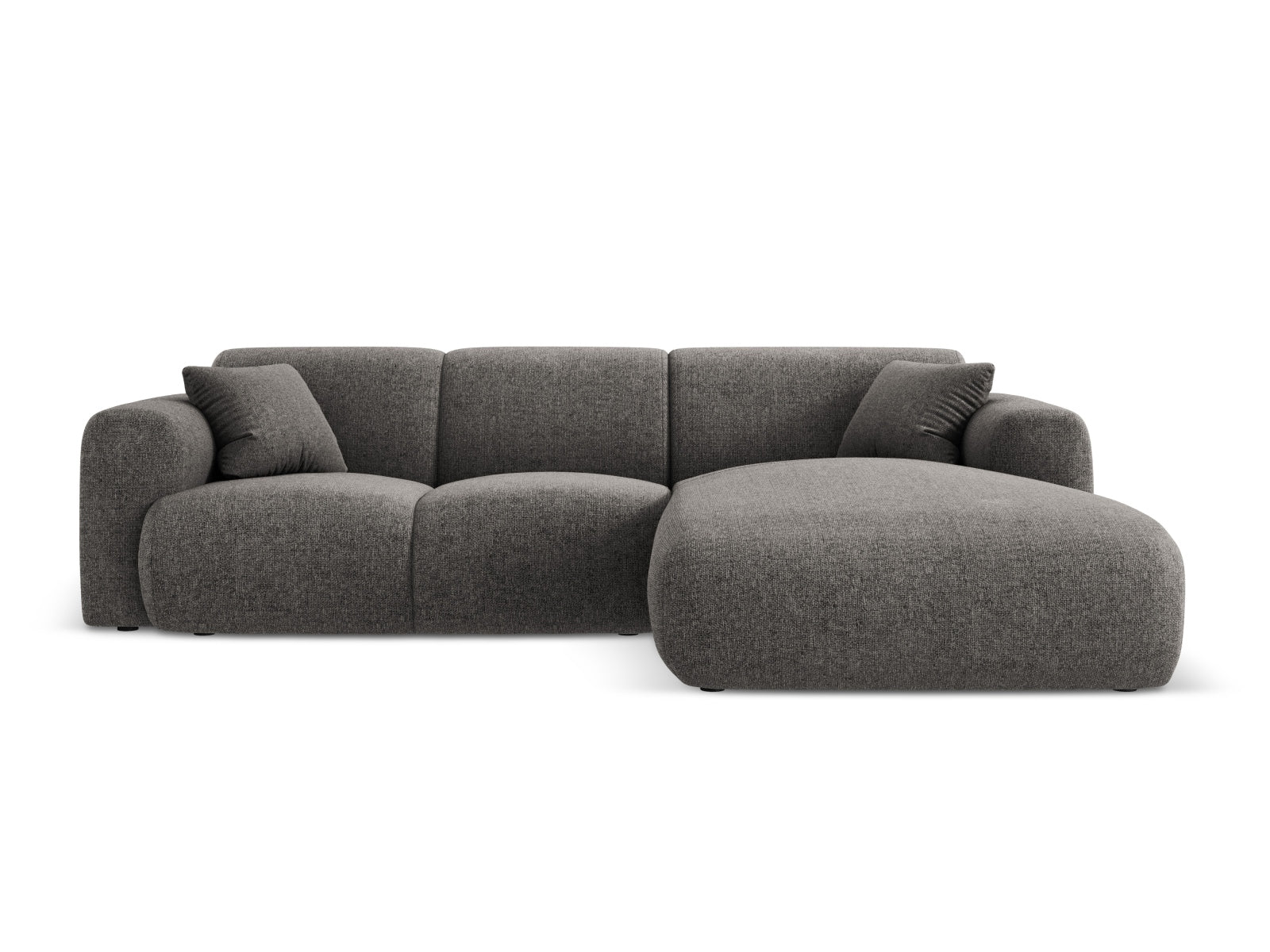 Nolio Ecksofa rechts 4 Sitzer 170cm in Grey-Haga präsentiert im Onlineshop von KAQTU Design AG. L-Sofa rechts ist von Cosmopolitan Design
