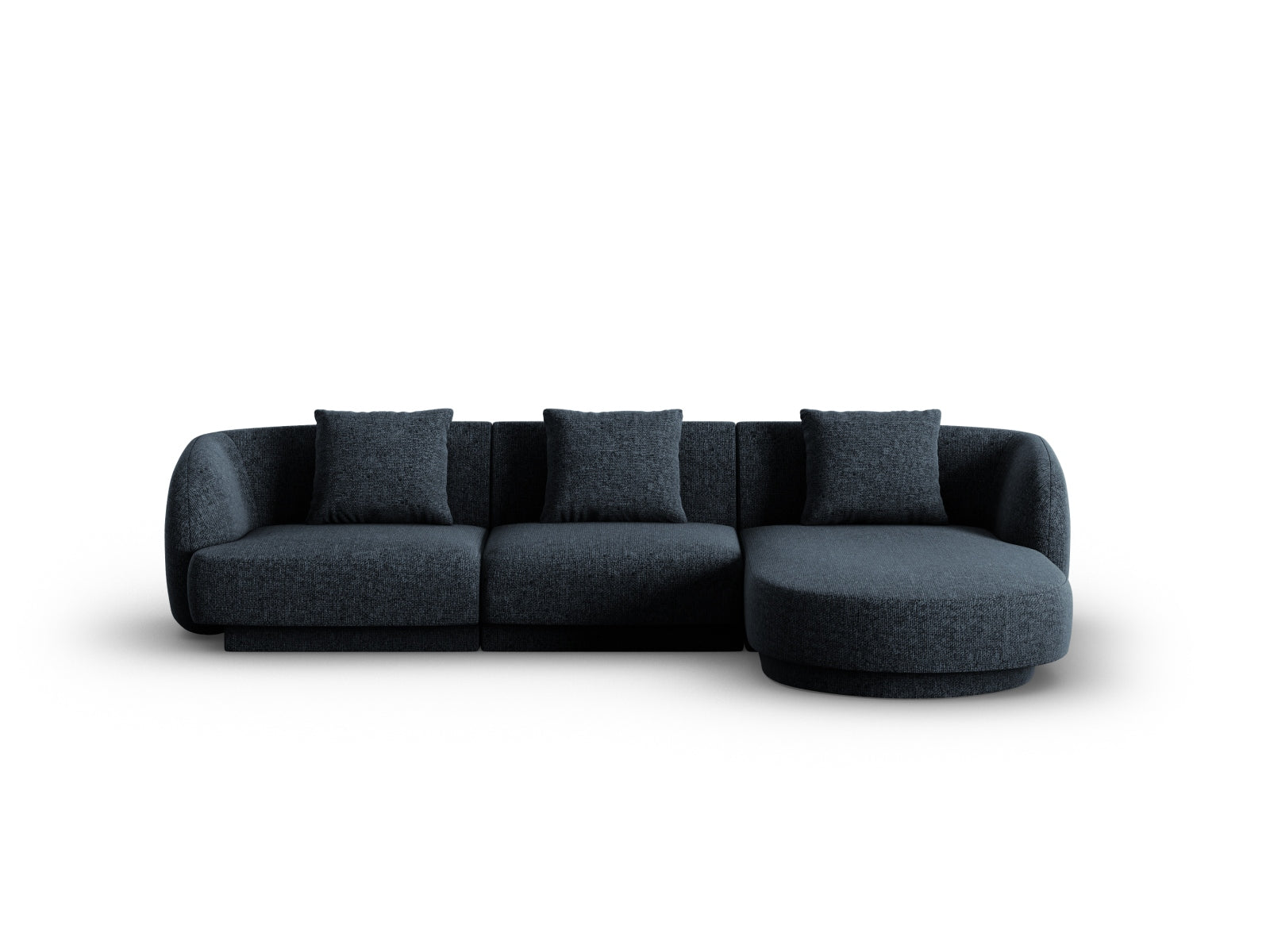 Tulum Ecksofa rechts 4 Sitzer 156cm in Royal Blue-Haga präsentiert im Onlineshop von KAQTU Design AG. L-Sofa rechts ist von Cosmopolitan Design