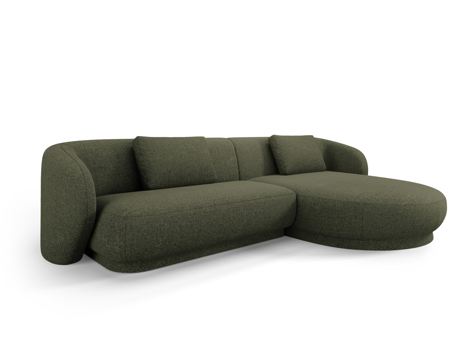 Camden Ecksofa rechts 4 Sitzer in Green Melange präsentiert im Onlineshop von KAQTU Design AG. Ecksofa rechts ist von Cosmopolitan Design
