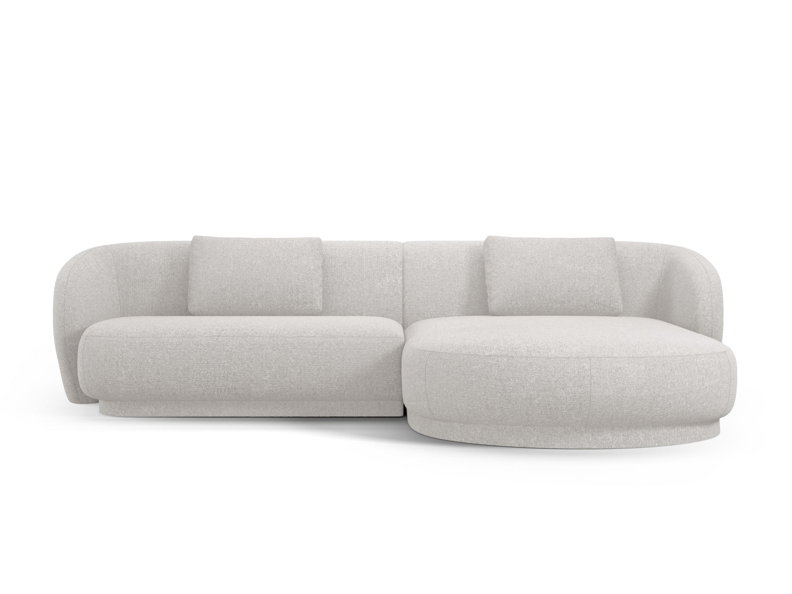Erleben Sie das stilvolle Camden Ecksofa rechts 4 Sitzer von Cosmopolitan Design – luxuriöses Velours, perfekt für Ihr modernes Zuhause und ultimativen Komfort!