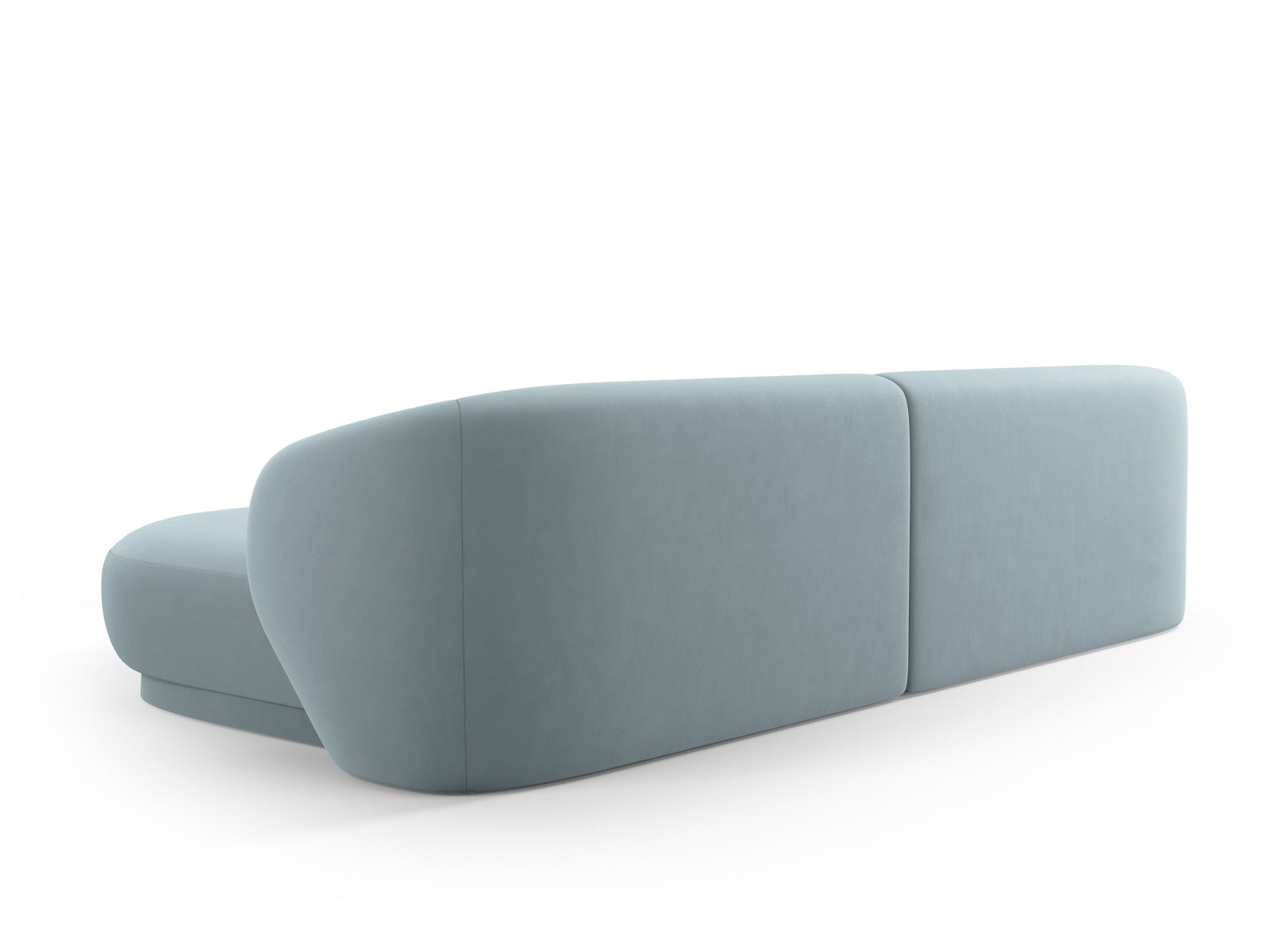 Erleben Sie das stilvolle Camden Velour Ecksofa rechts von Cosmopolitan Design – ein 4-Sitzer, der Komfort und modernes Design perfekt kombiniert.