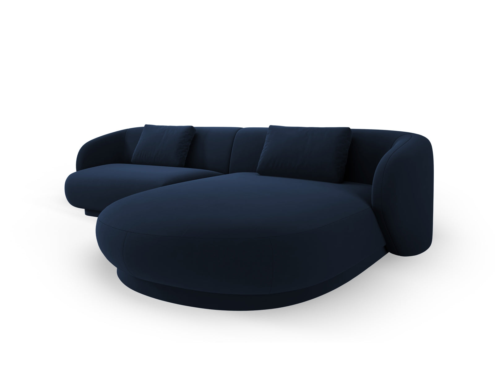 Entdecken Sie das elegante Camden Velour Ecksofa rechts von Cosmopolitan Design – ein 4-Sitzer, der zeitlosen Komfort und modernes Flair vereint.