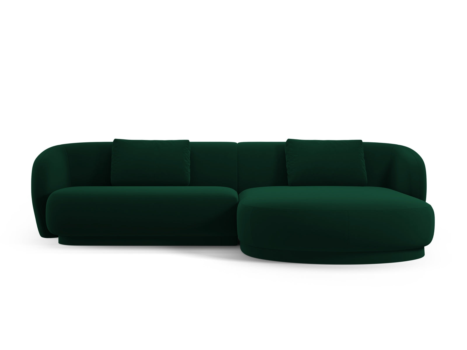 Entdecken Sie das elegante Camden Velour Ecksofa rechts von Cosmopolitan Design – ein 4-Sitzer, der zeitlosen Komfort und modernes Flair vereint.
