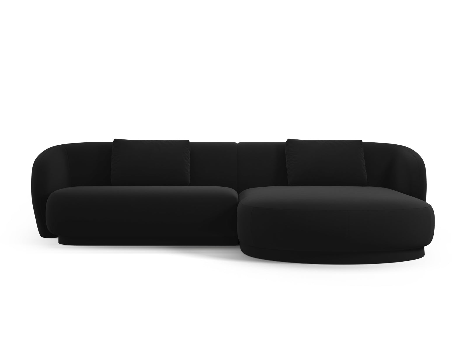 Entdecken Sie das elegante Camden Velour Ecksofa rechts von Cosmopolitan Design – ein 4-Sitzer, der zeitlosen Komfort und modernes Flair vereint.